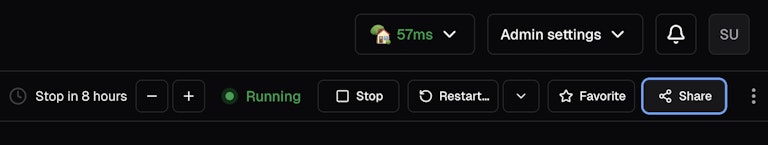 Workspace Sharing Button Highlight