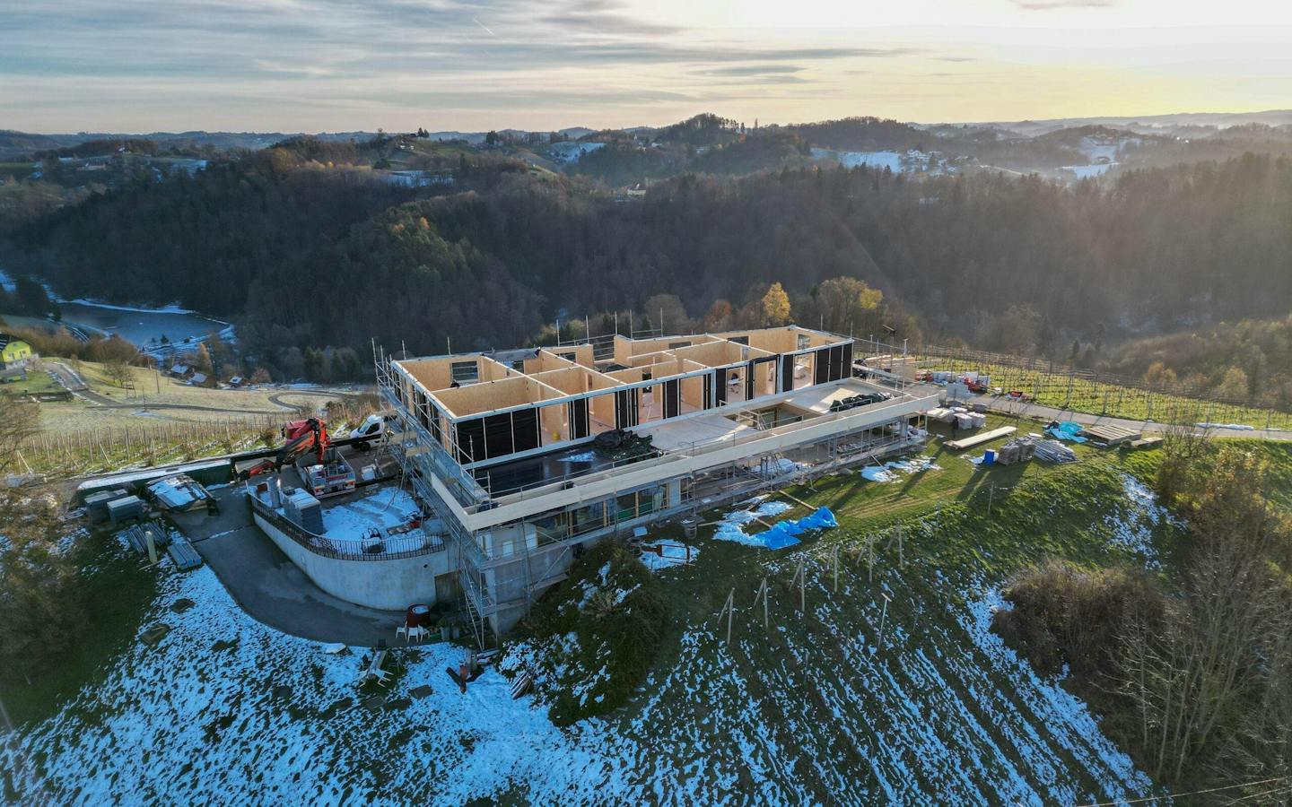 Technical challenges in building the Doppler Wine House