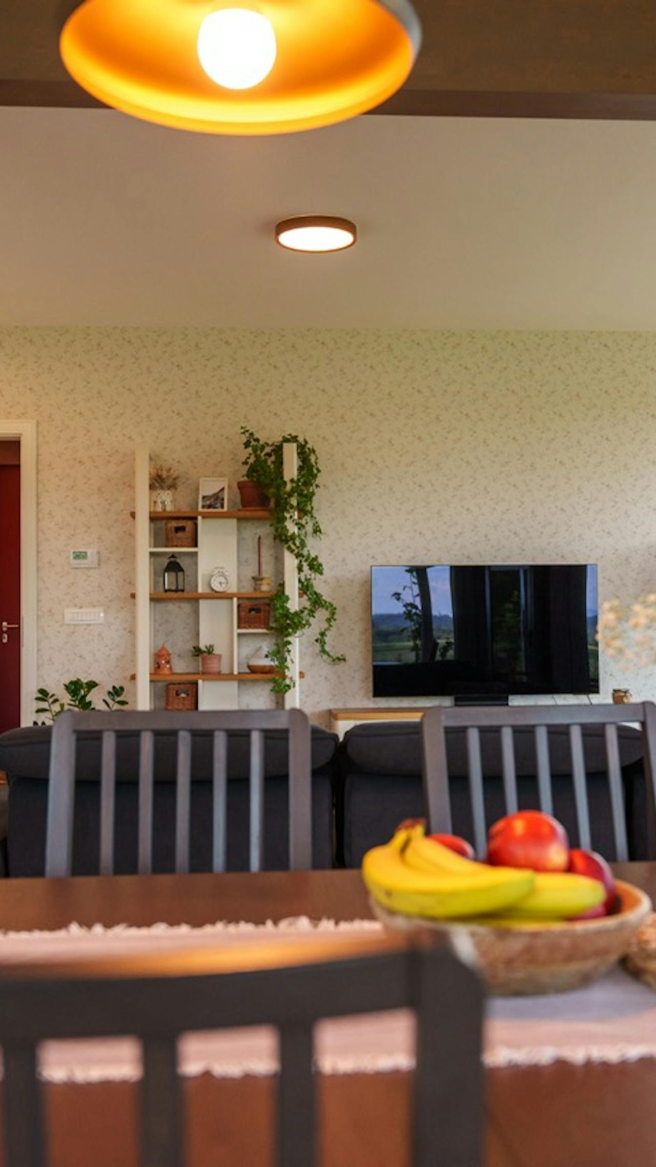 Küche und Esszimmer mit Aussicht
