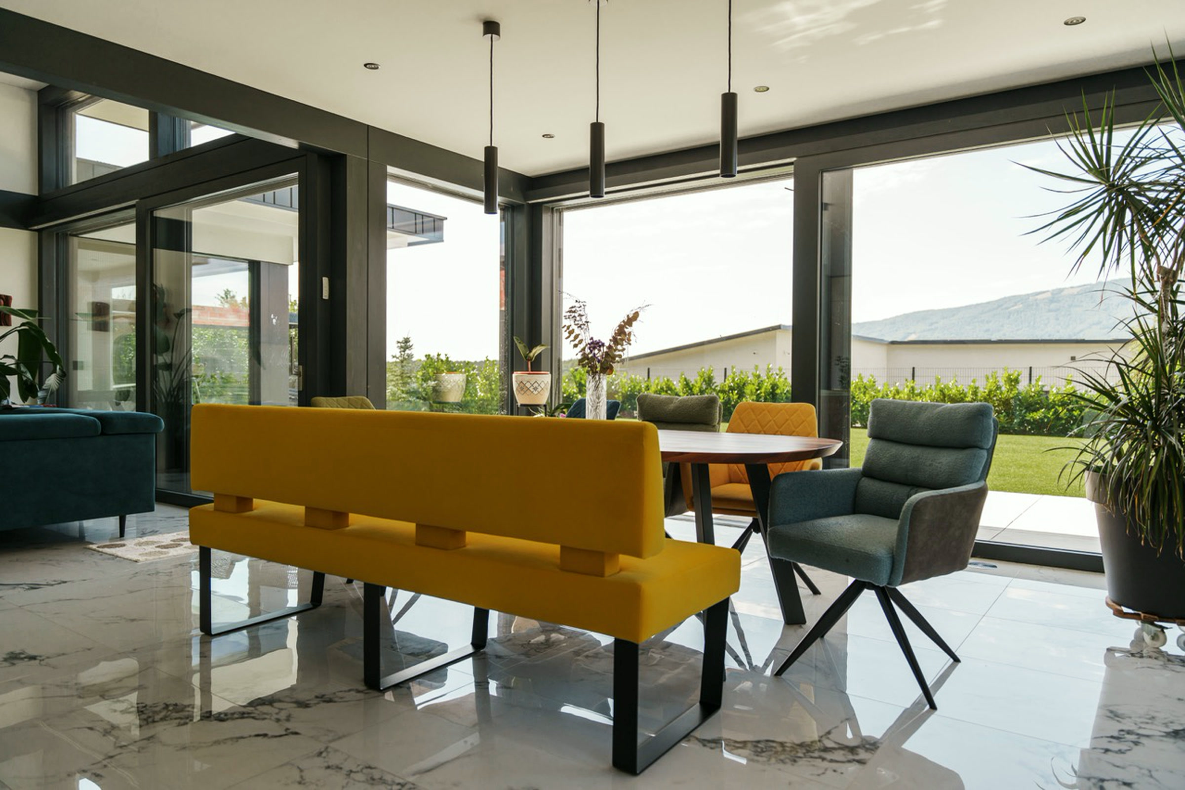Open-plan living area