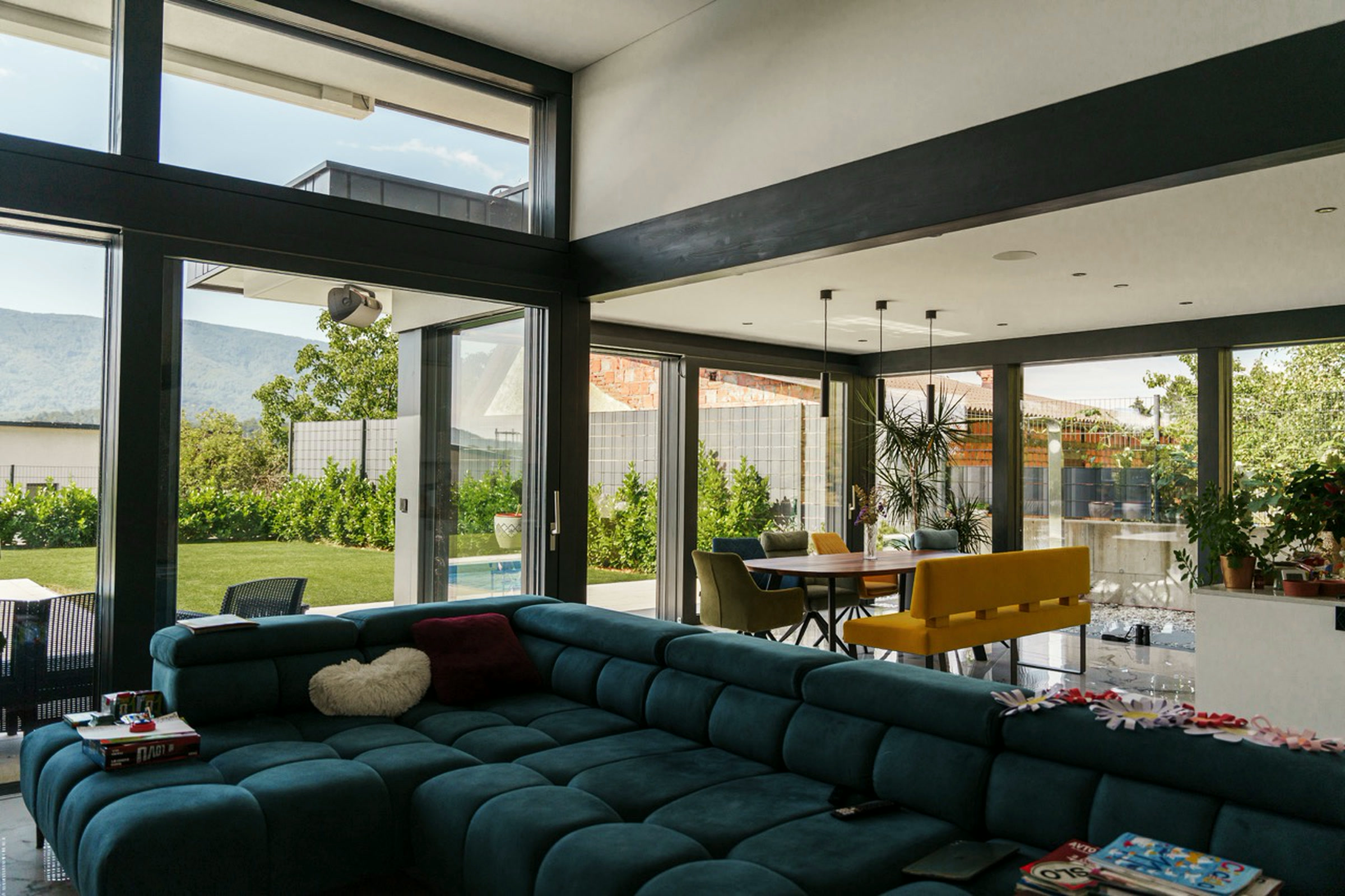 Open-plan living area
