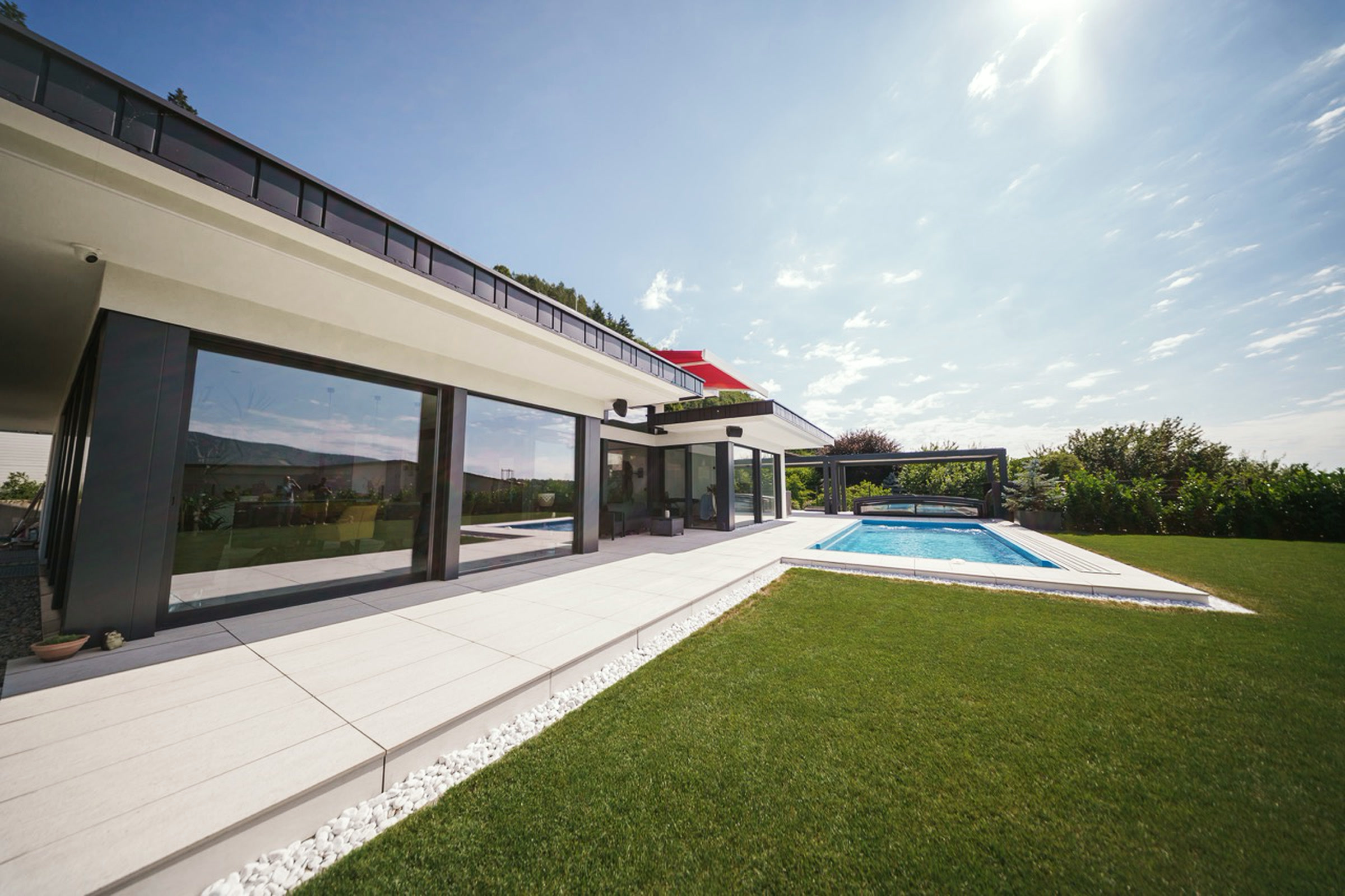 Timber-and-glass house