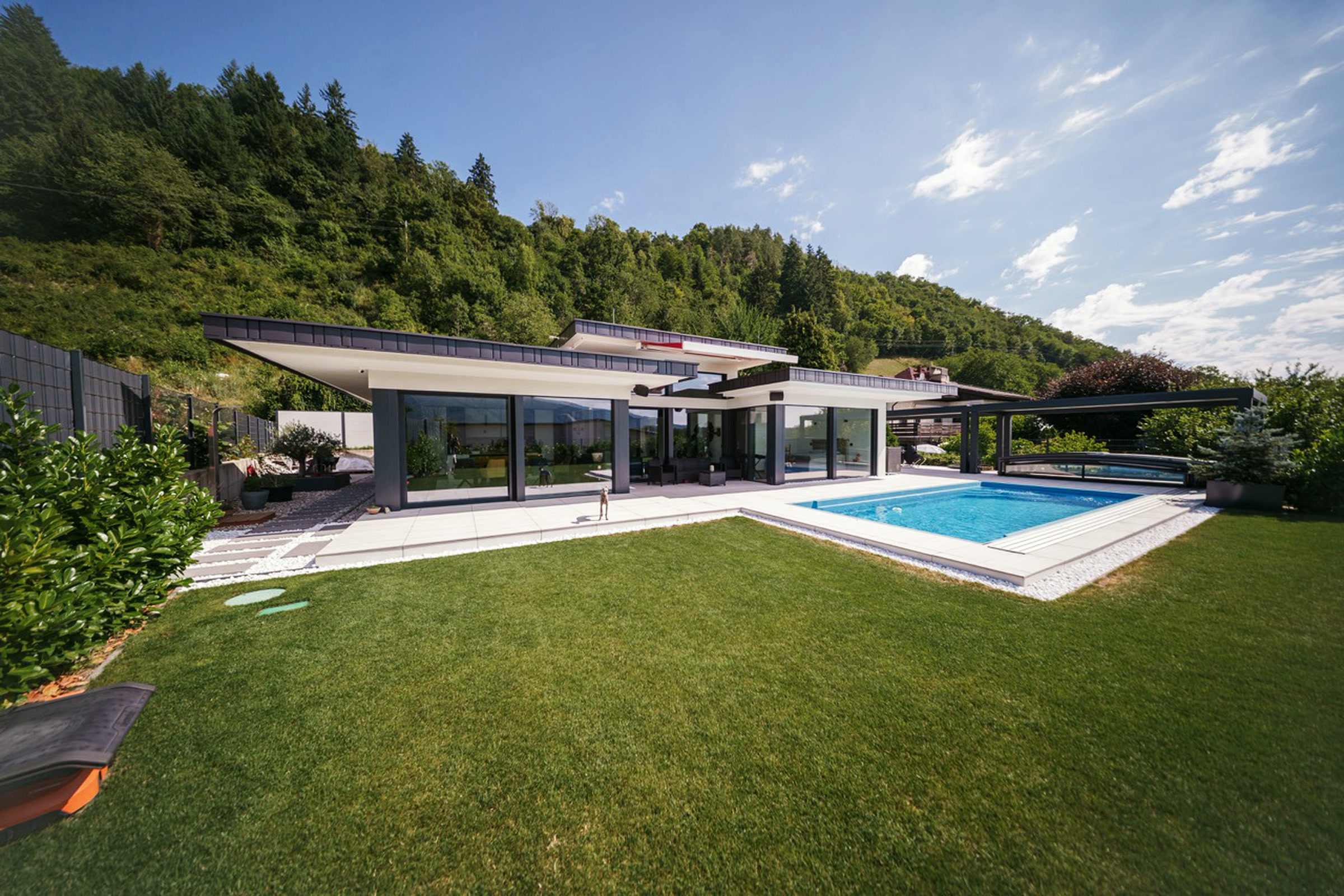 Timber-and-glass house