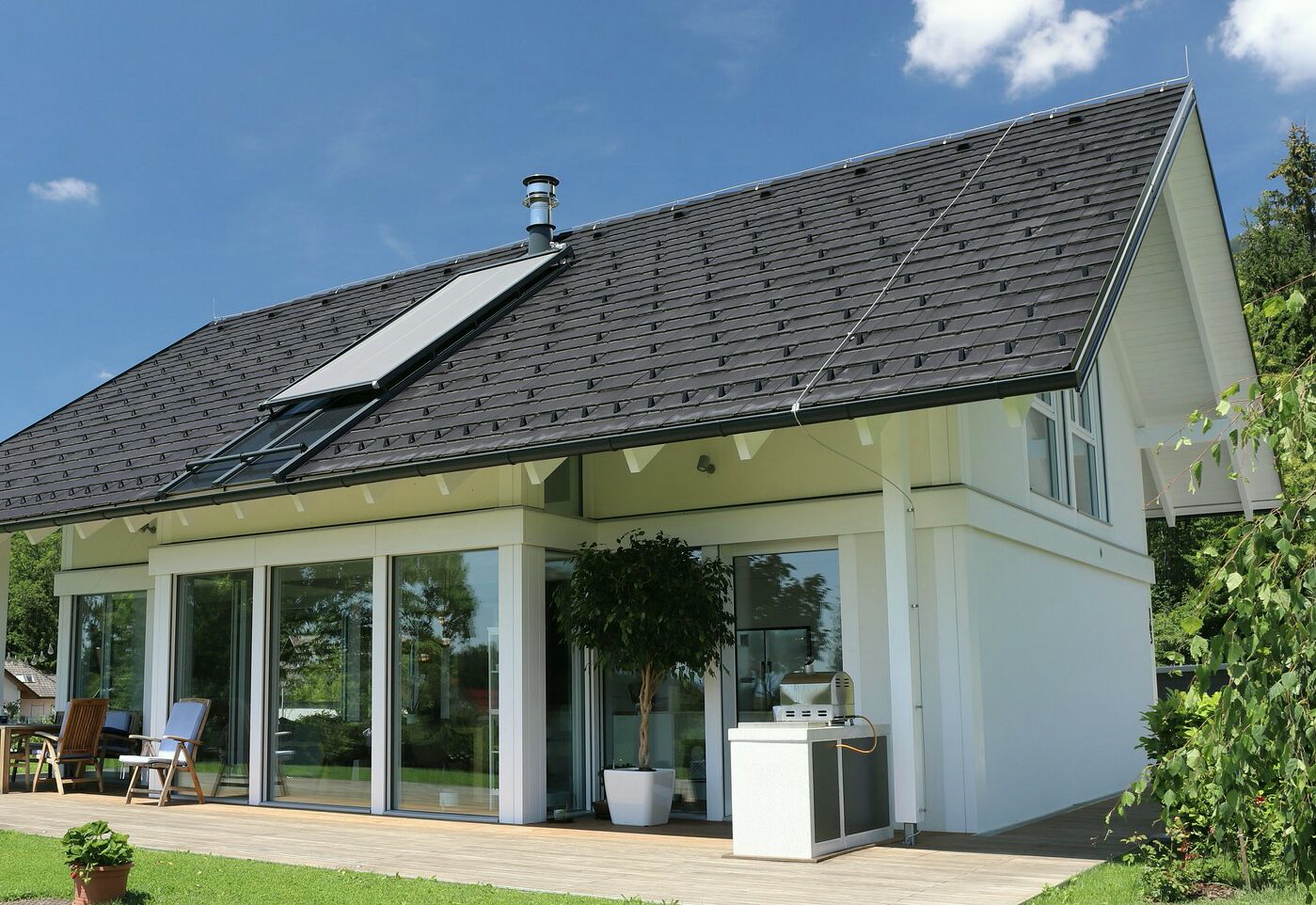 Timber-and-glass house
