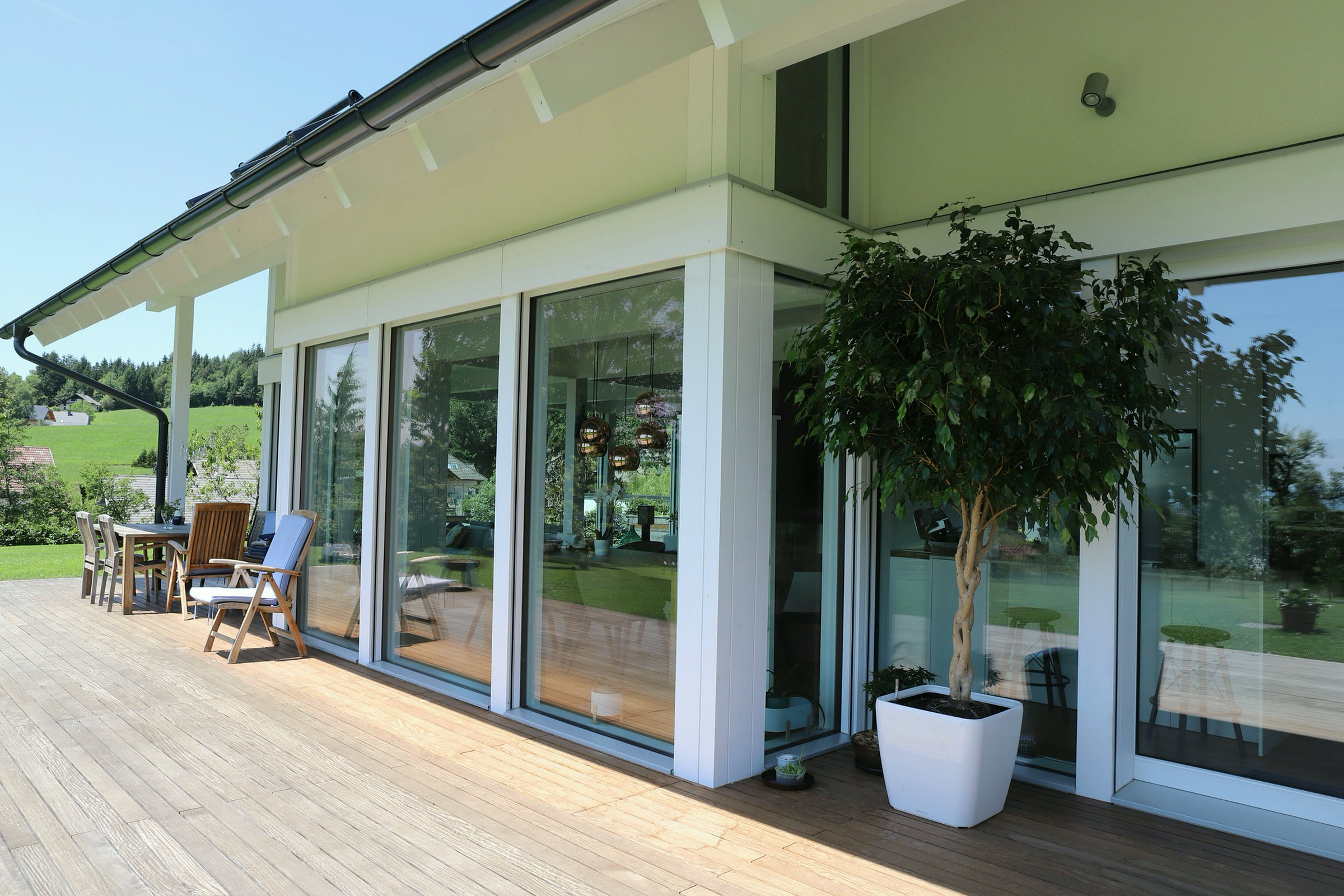 Timber-and-glass house