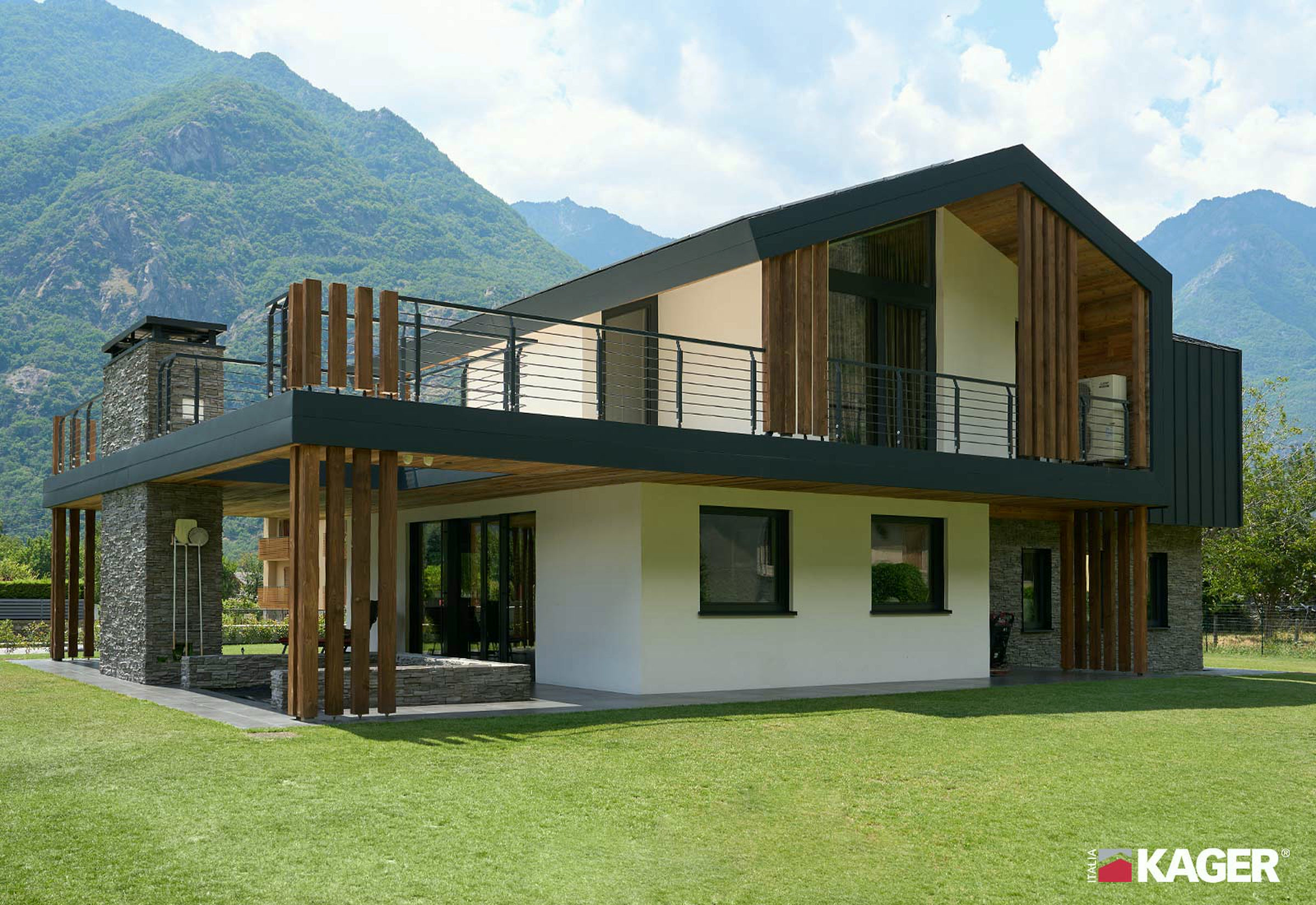 Holz-Glas-Haus