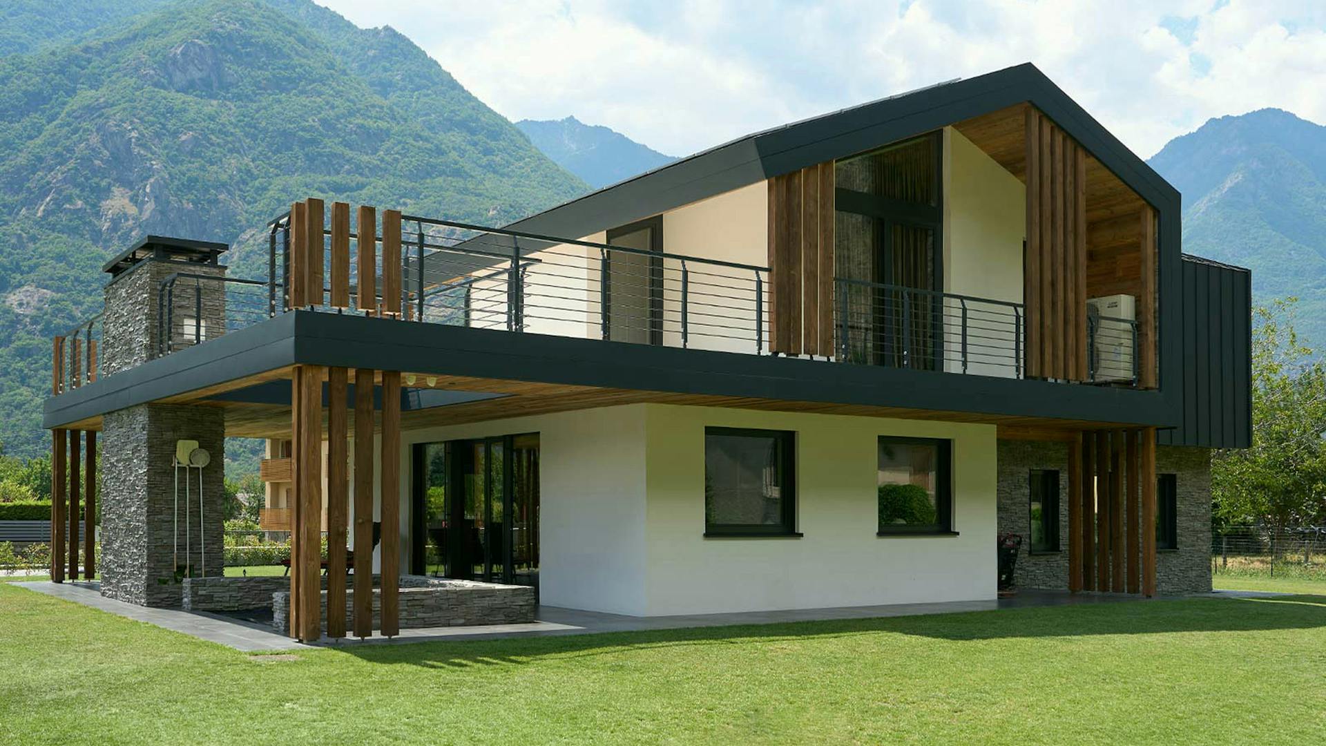 Holz-Glas-Haus