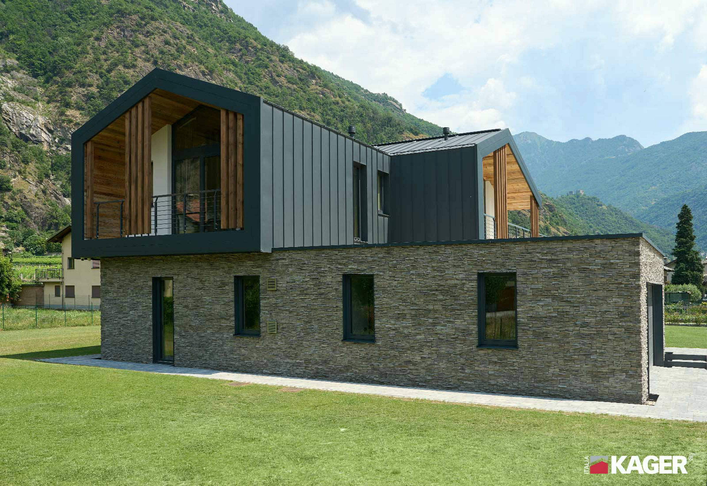 Holz-Glas-Haus