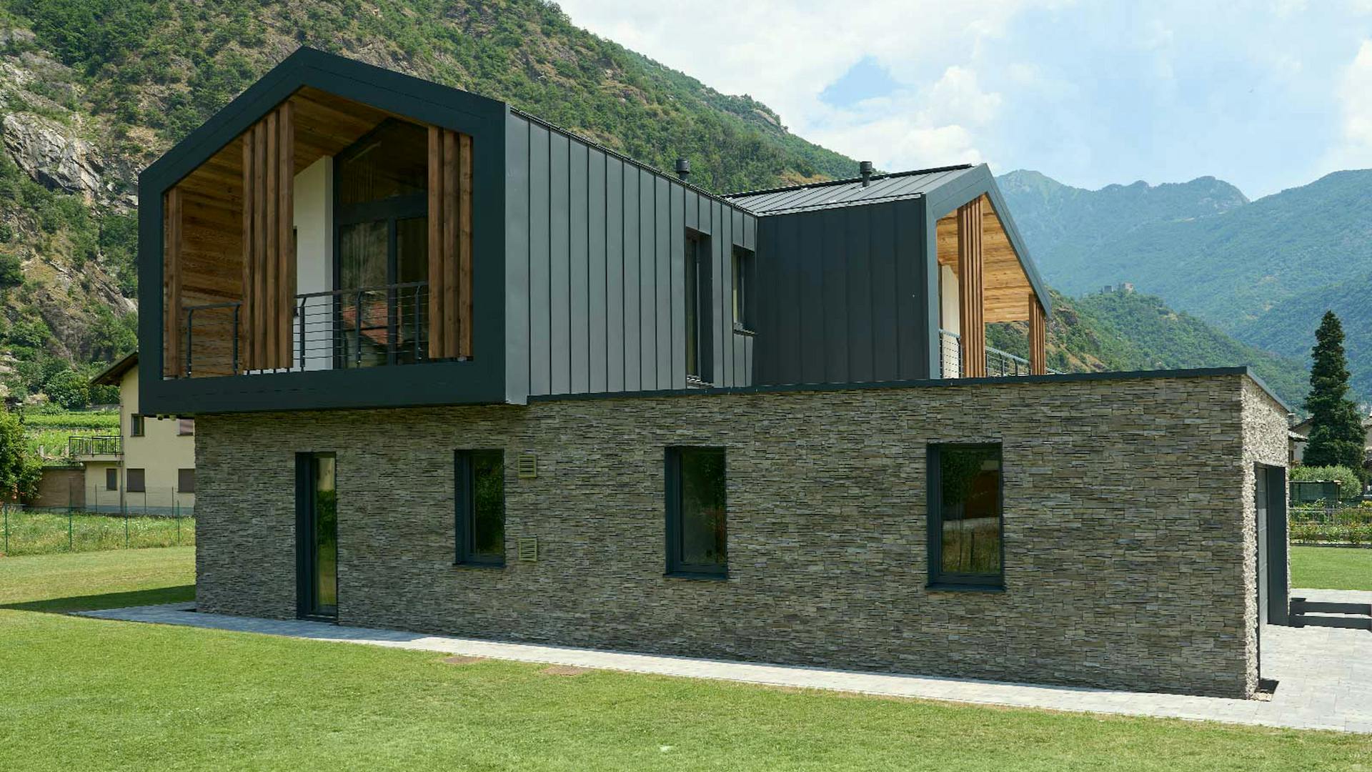 Holz-Glas-Haus
