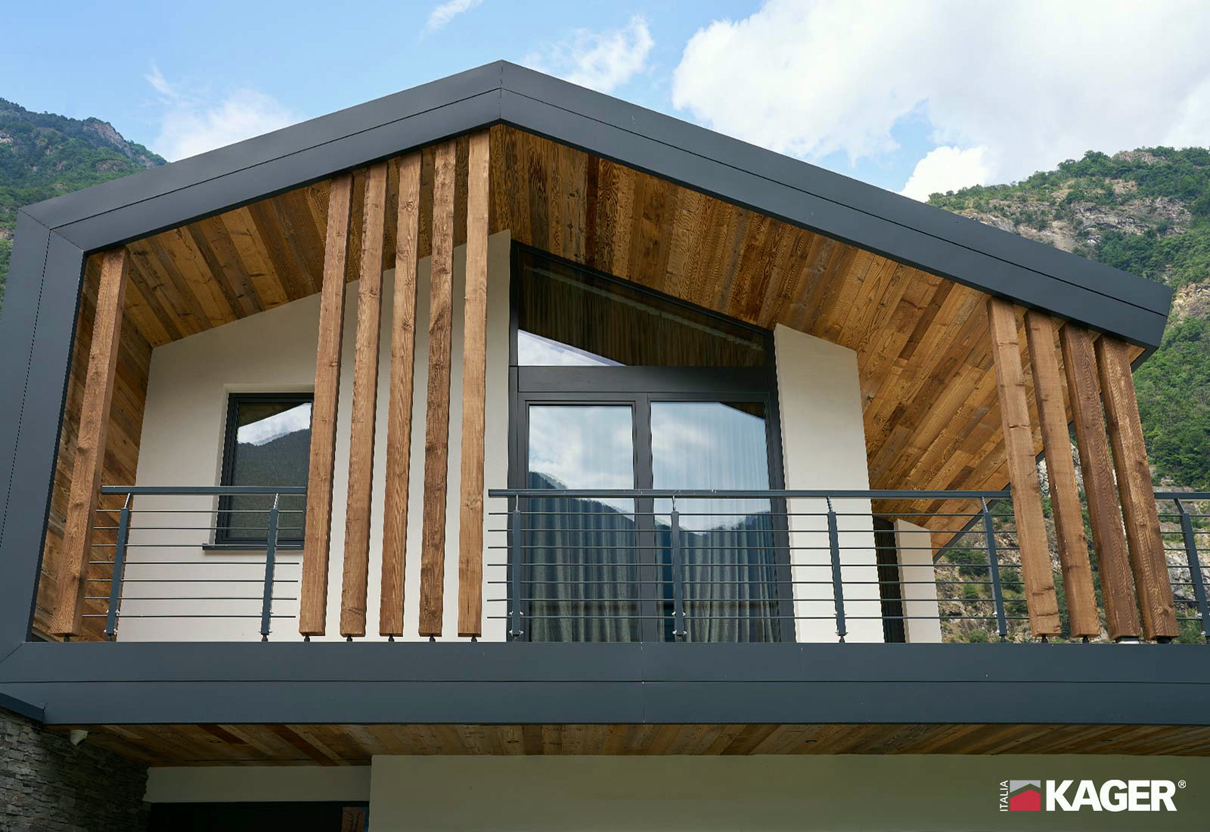 Holz-Glas-Haus
