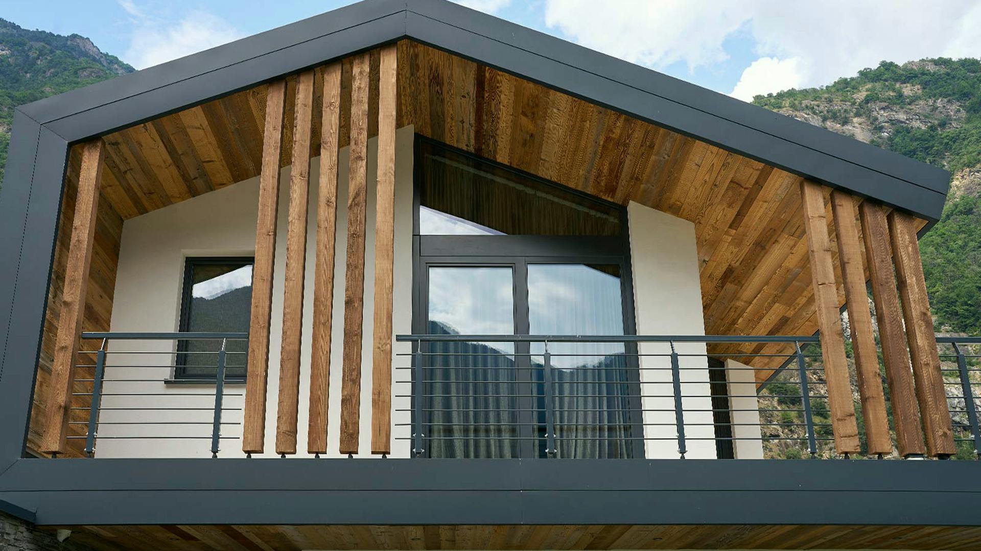 Holz-Glas-Haus