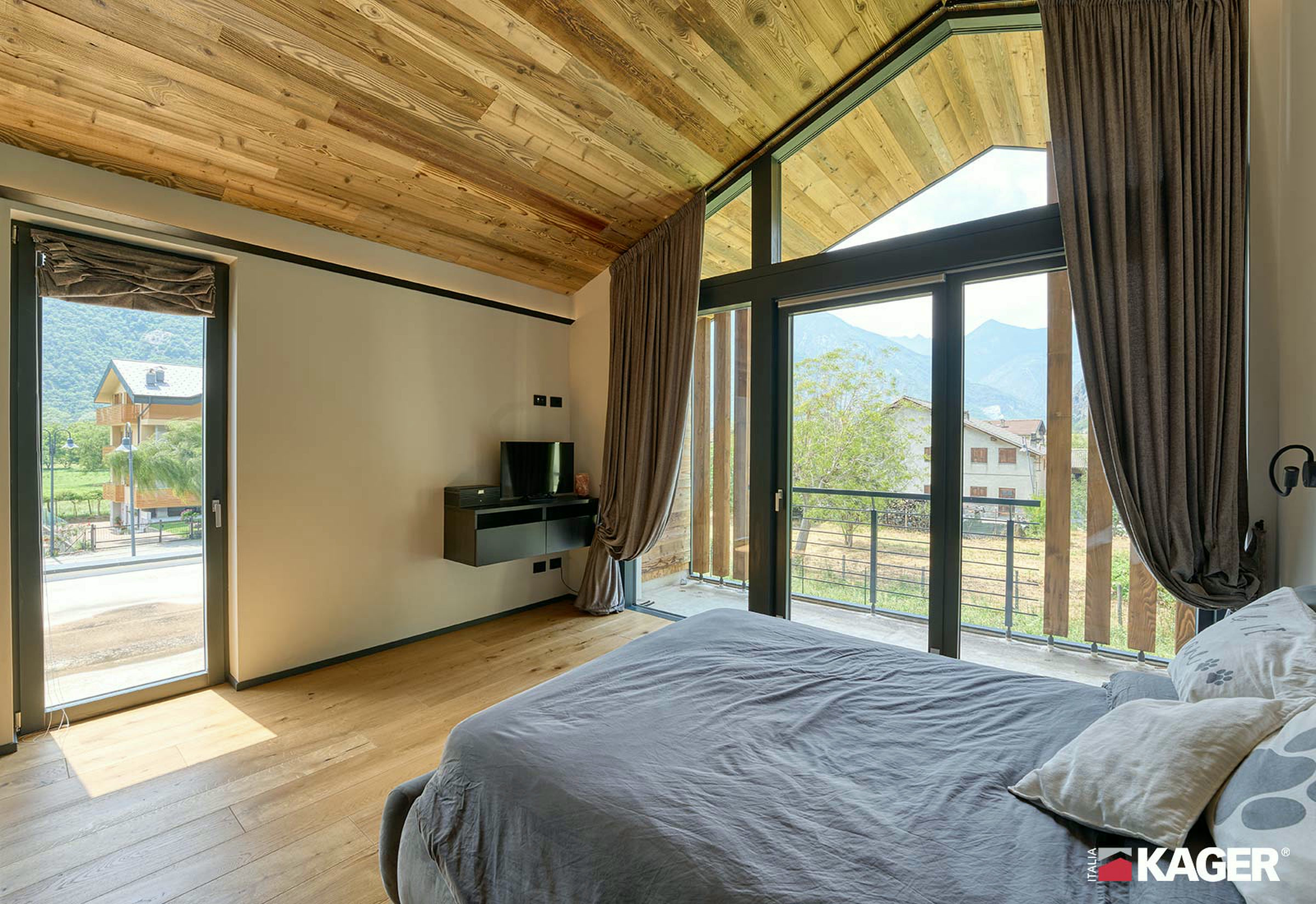 Schlafzimmer mit Aussicht