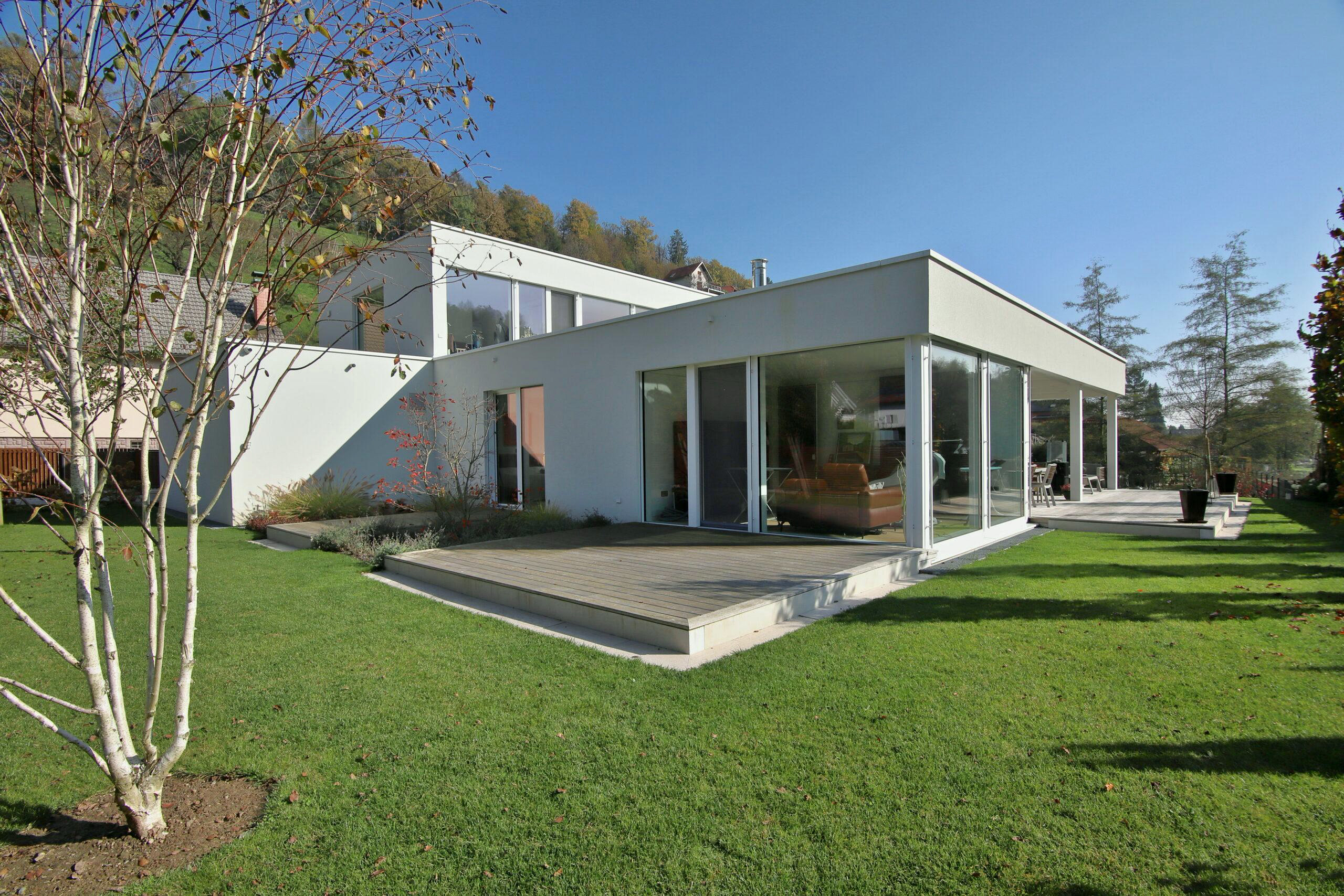 Timber-and-glass house
