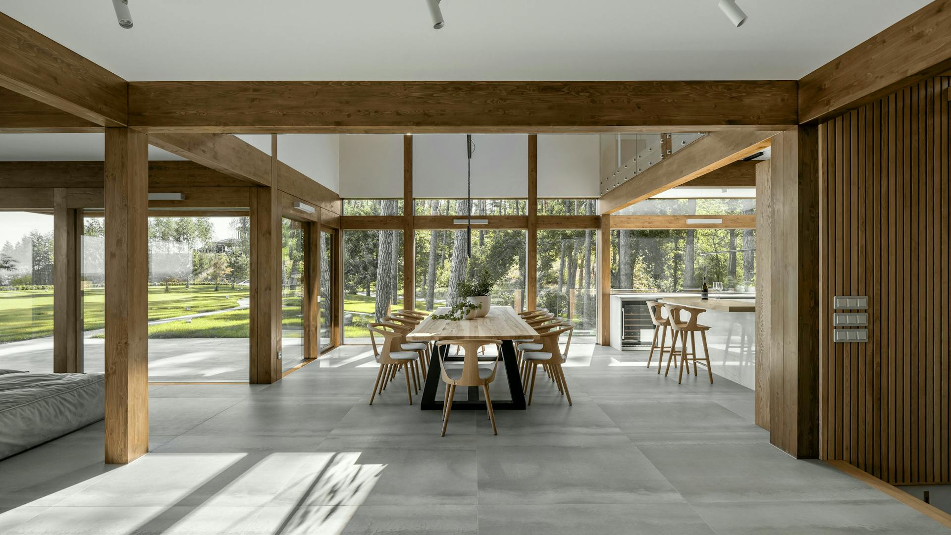Open-plan living area
