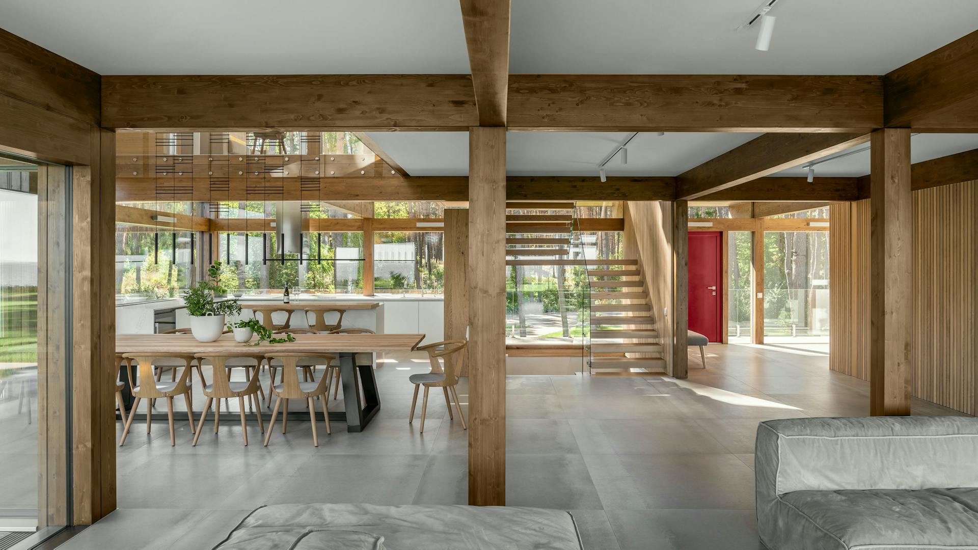 Open-plan living area