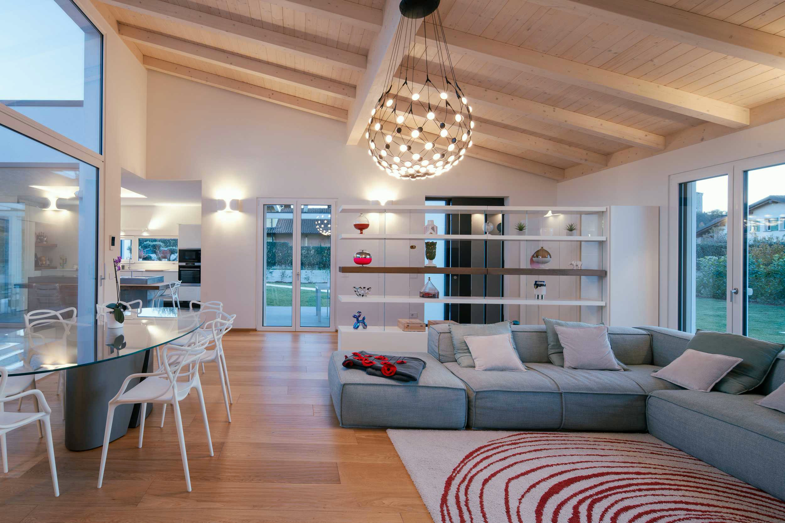Open-plan living area
