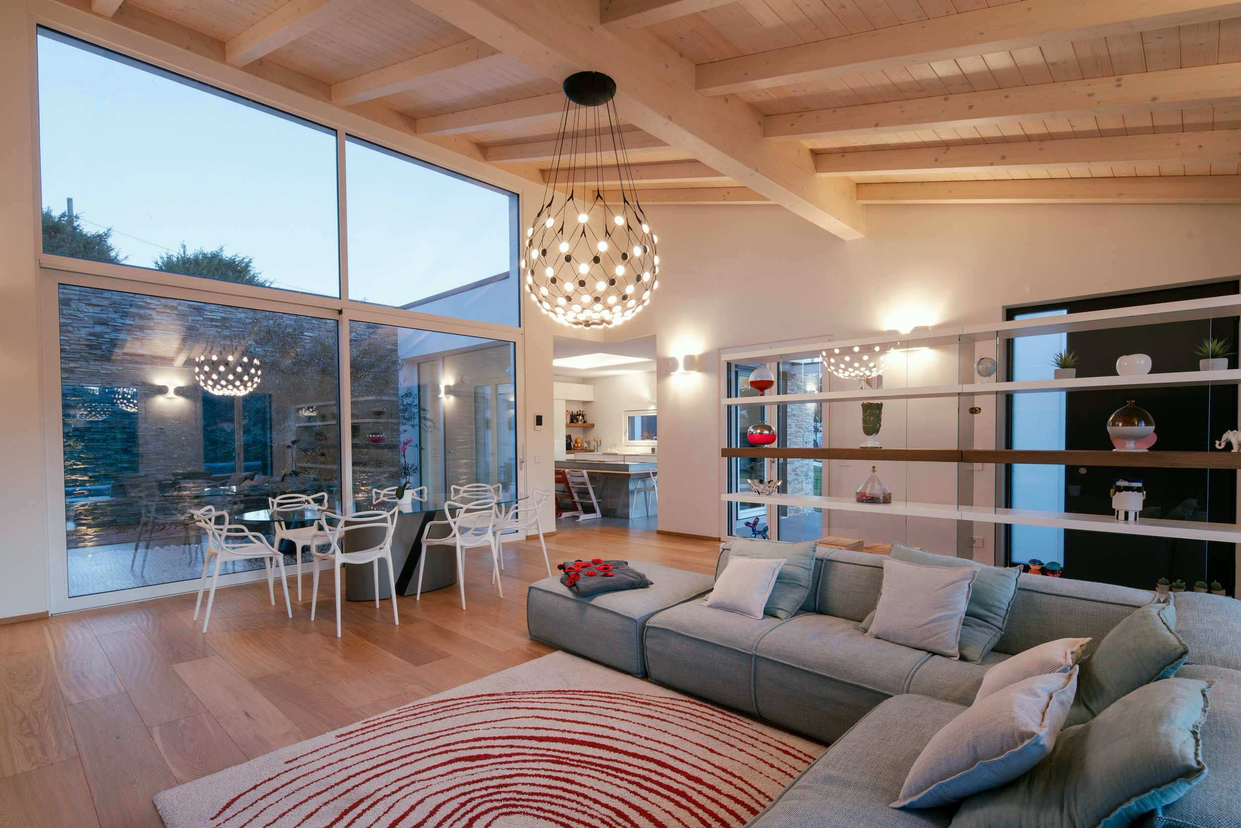 Timber-and-glass house