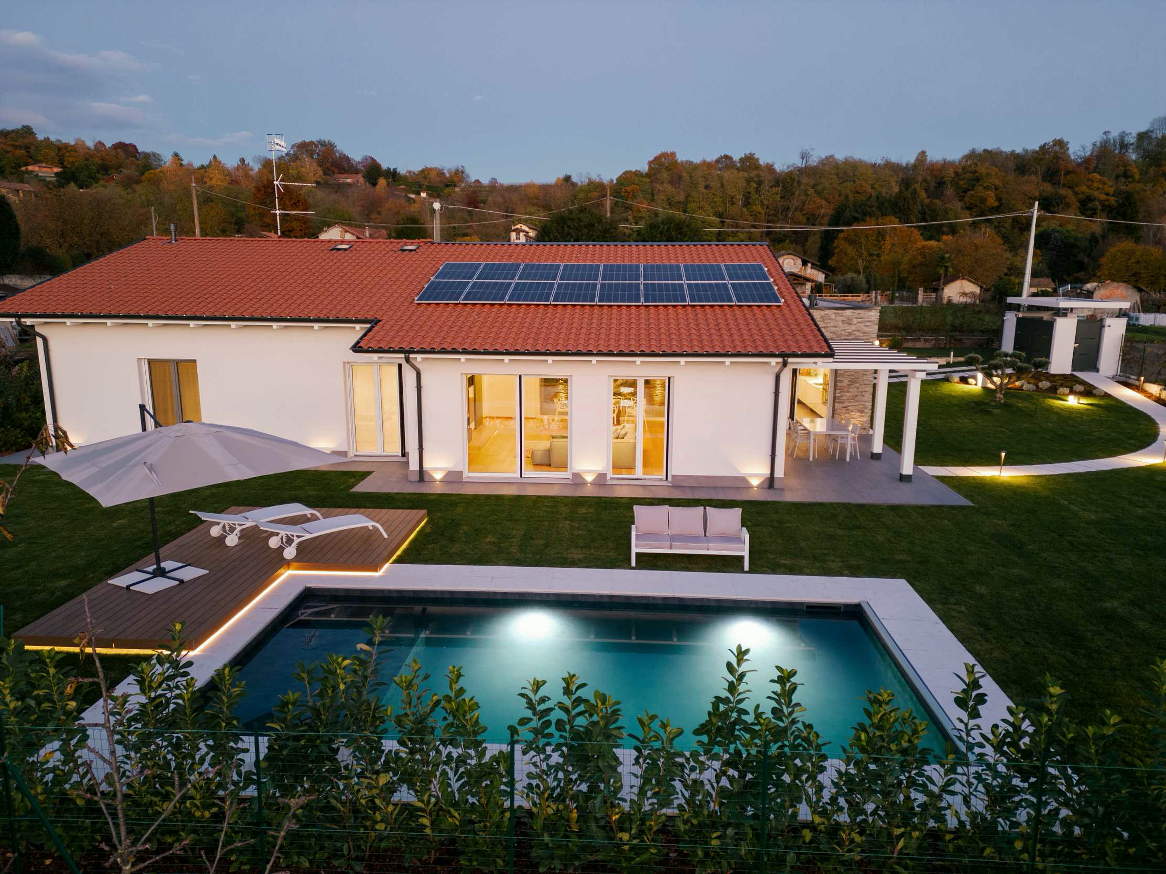 Timber-and-glass house