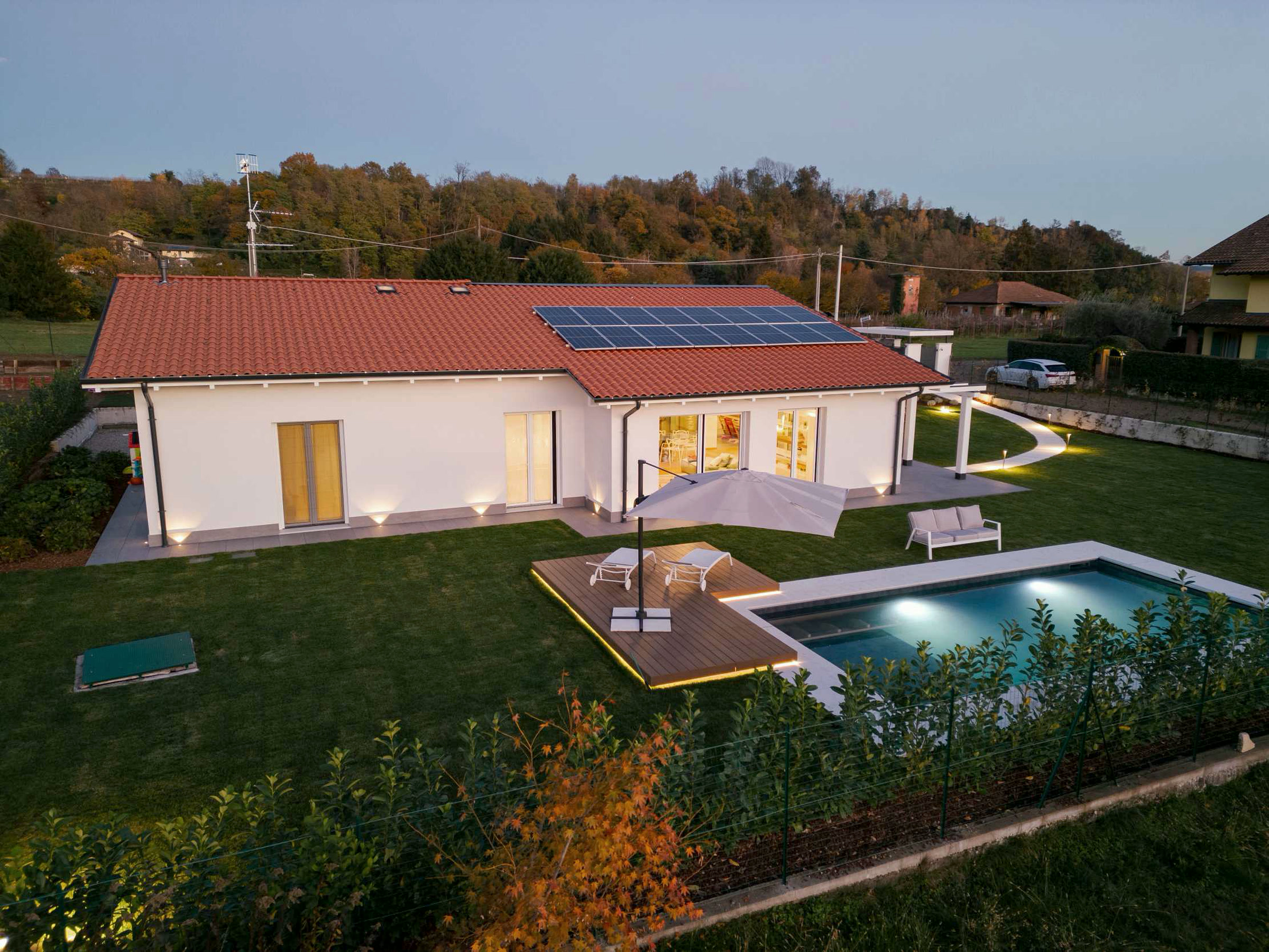 Timber-and-glass house