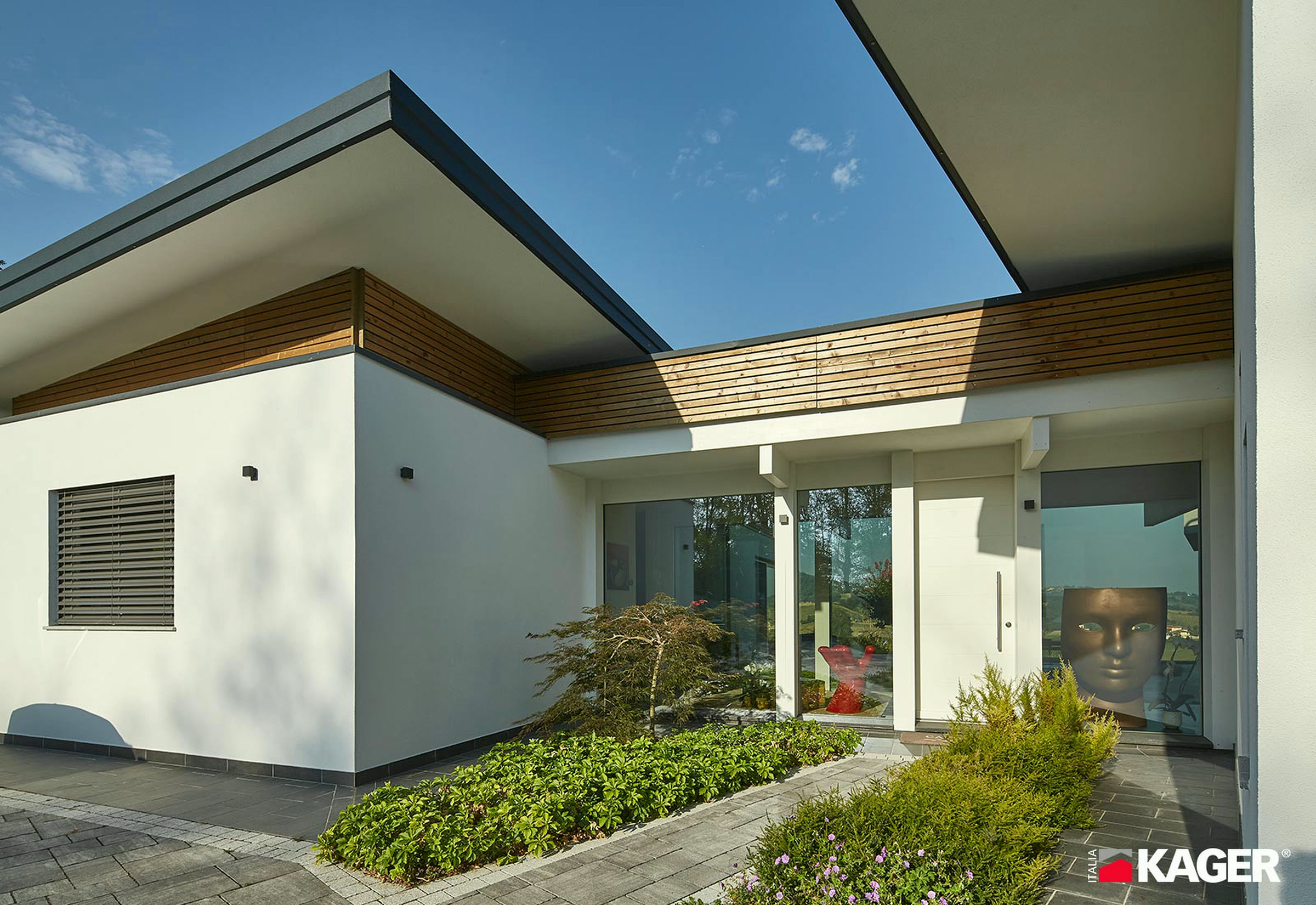 Timber-and-glass house