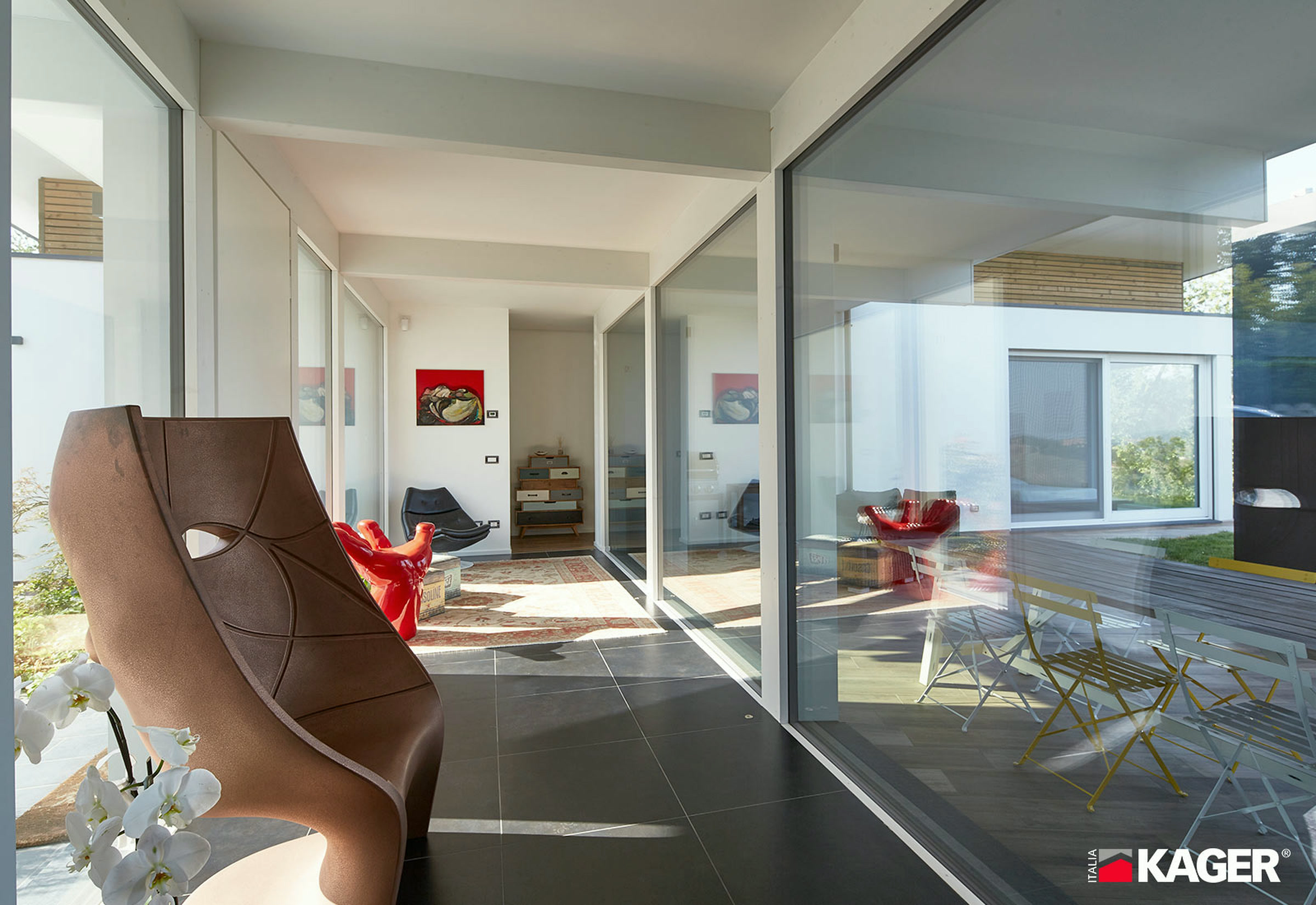 Open-plan living area