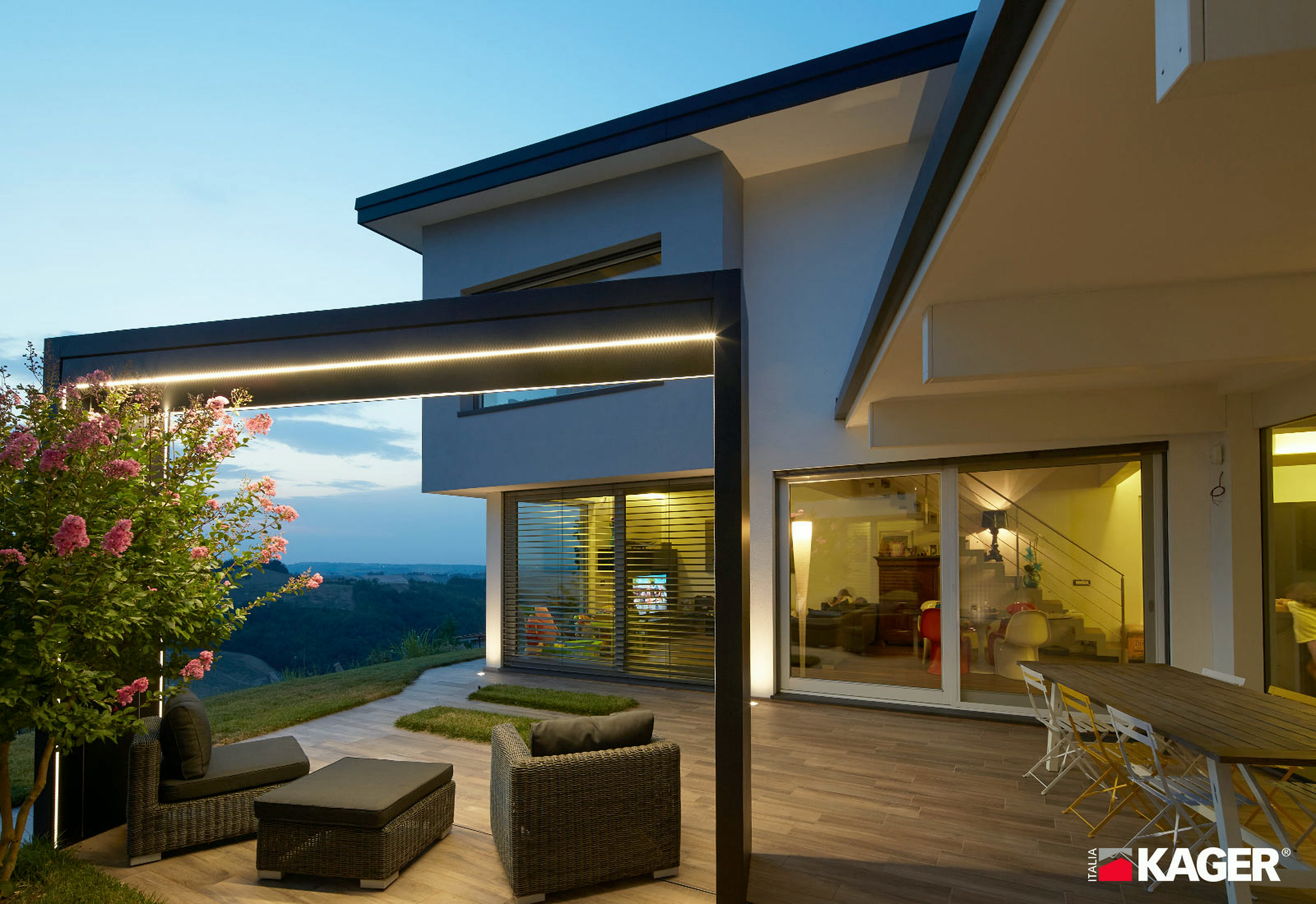 Timber-and-glass house