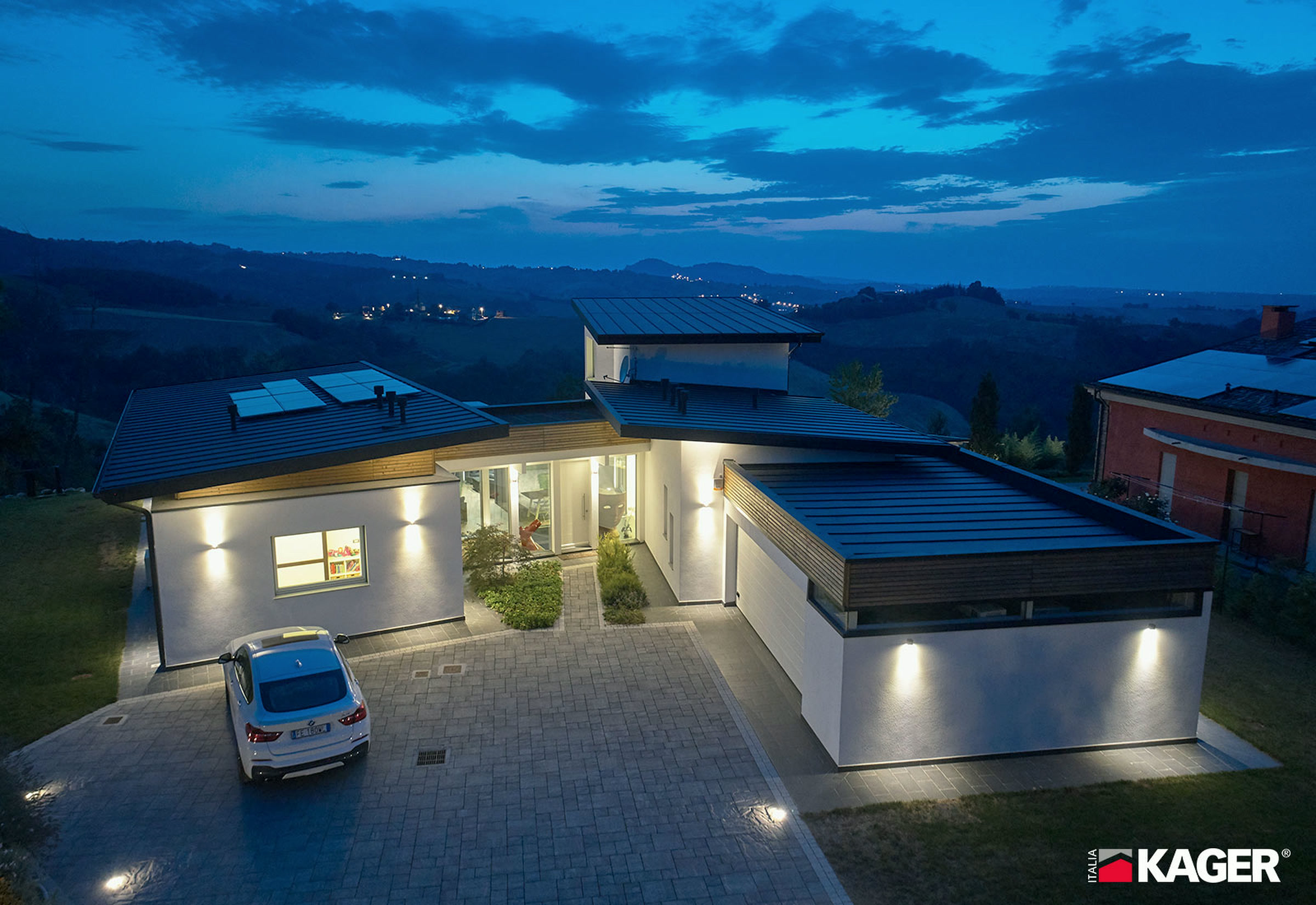 Timber-and-glass house