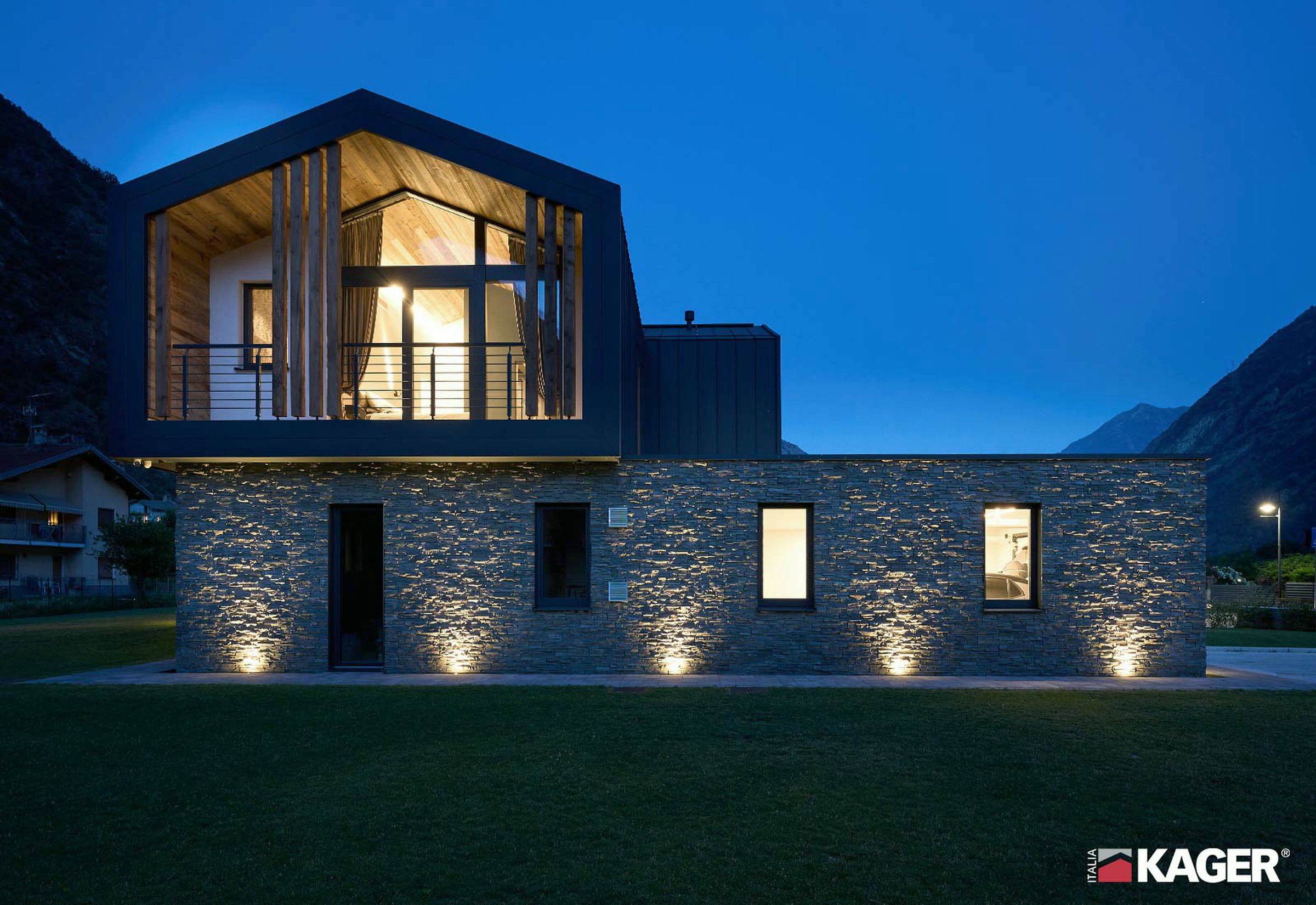 Holz-Glas-Haus