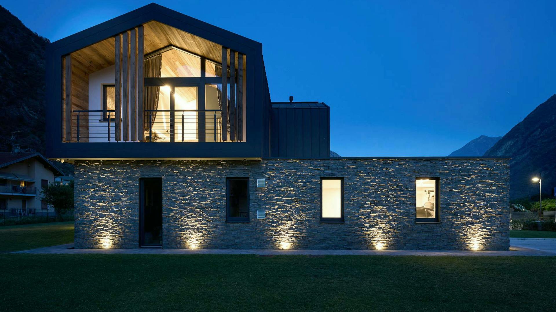 Holz-Glas-Haus