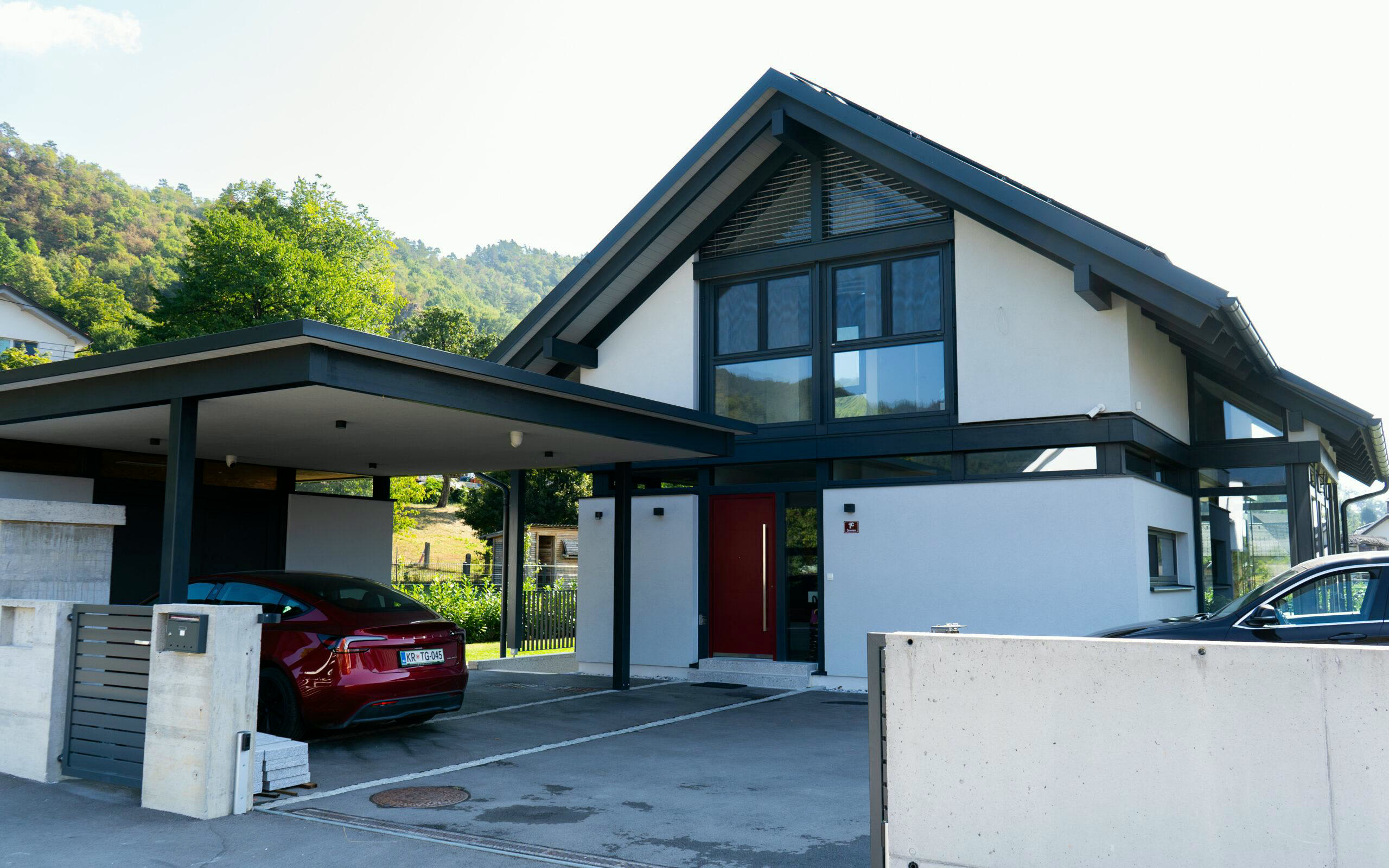 Timber-and-glass house