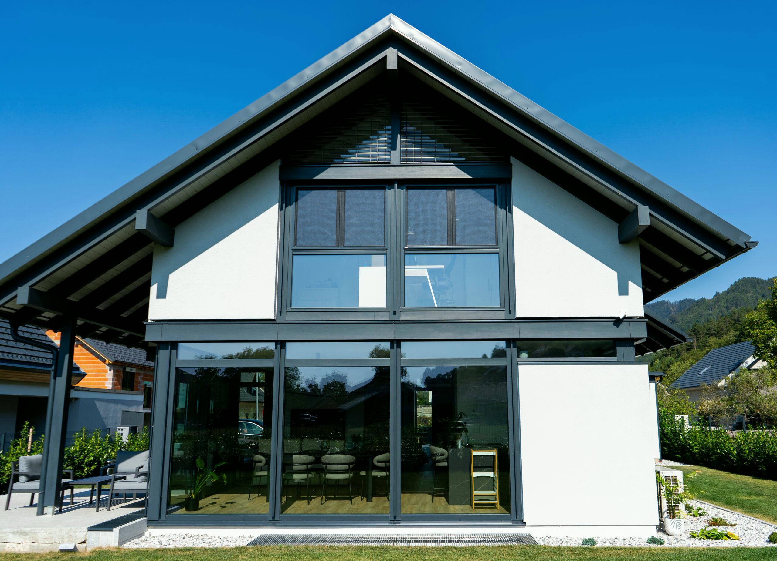 Timber-and-glass house