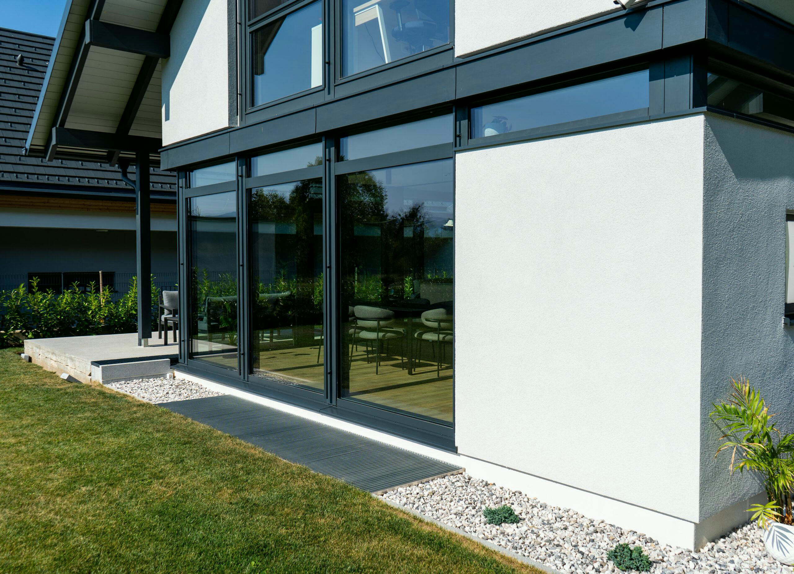 Timber-and-glass house