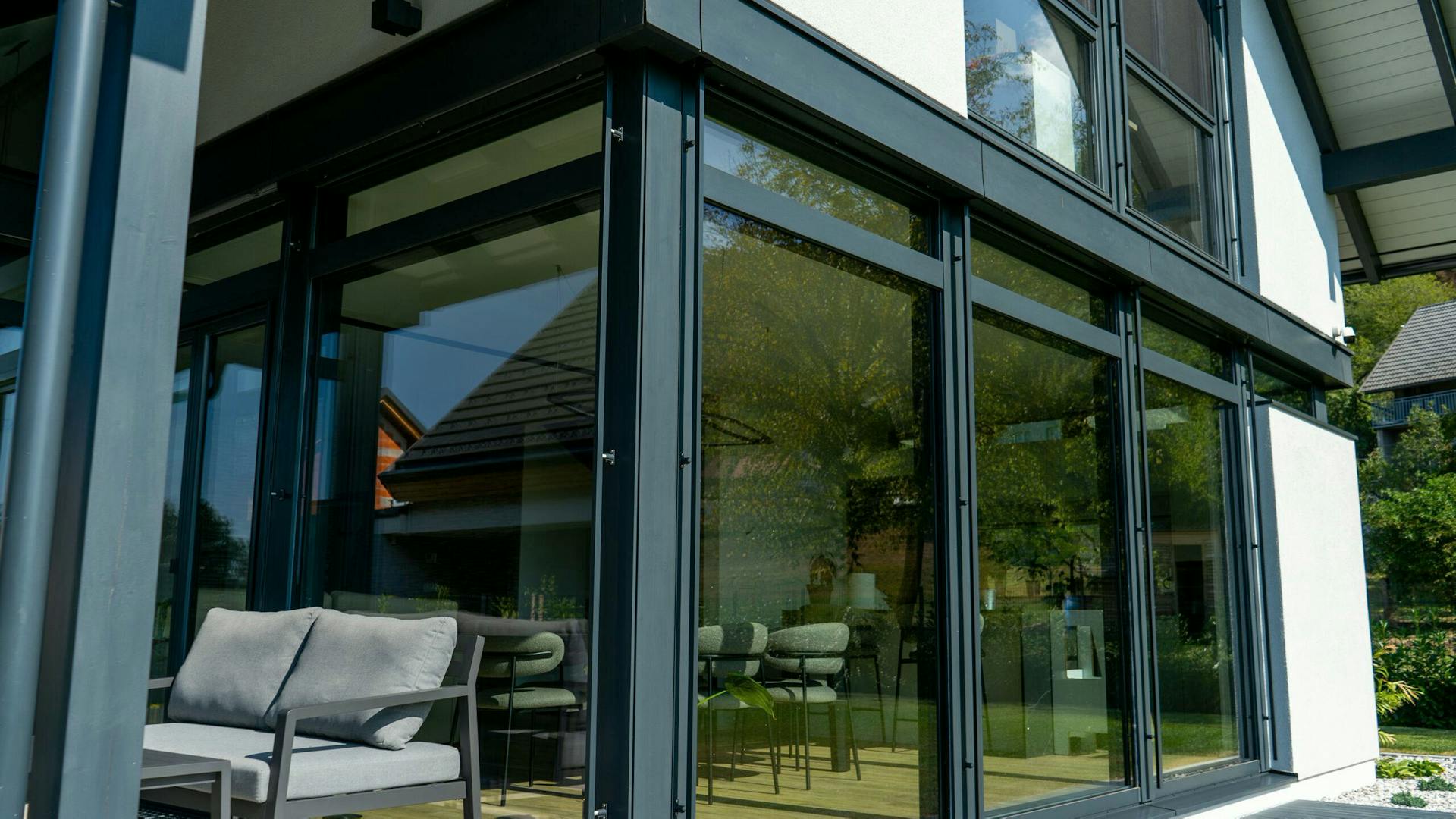 Überdachte Terrasse