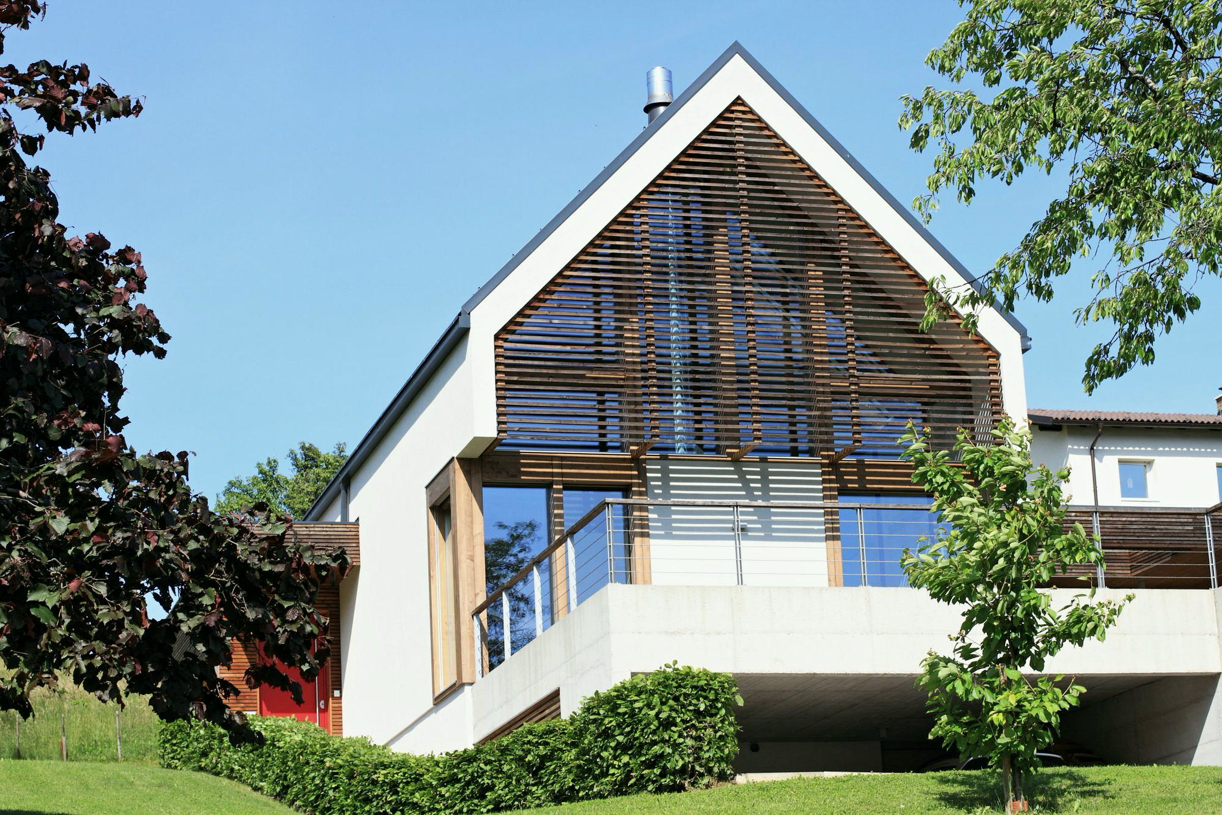 Timber-and-glass house