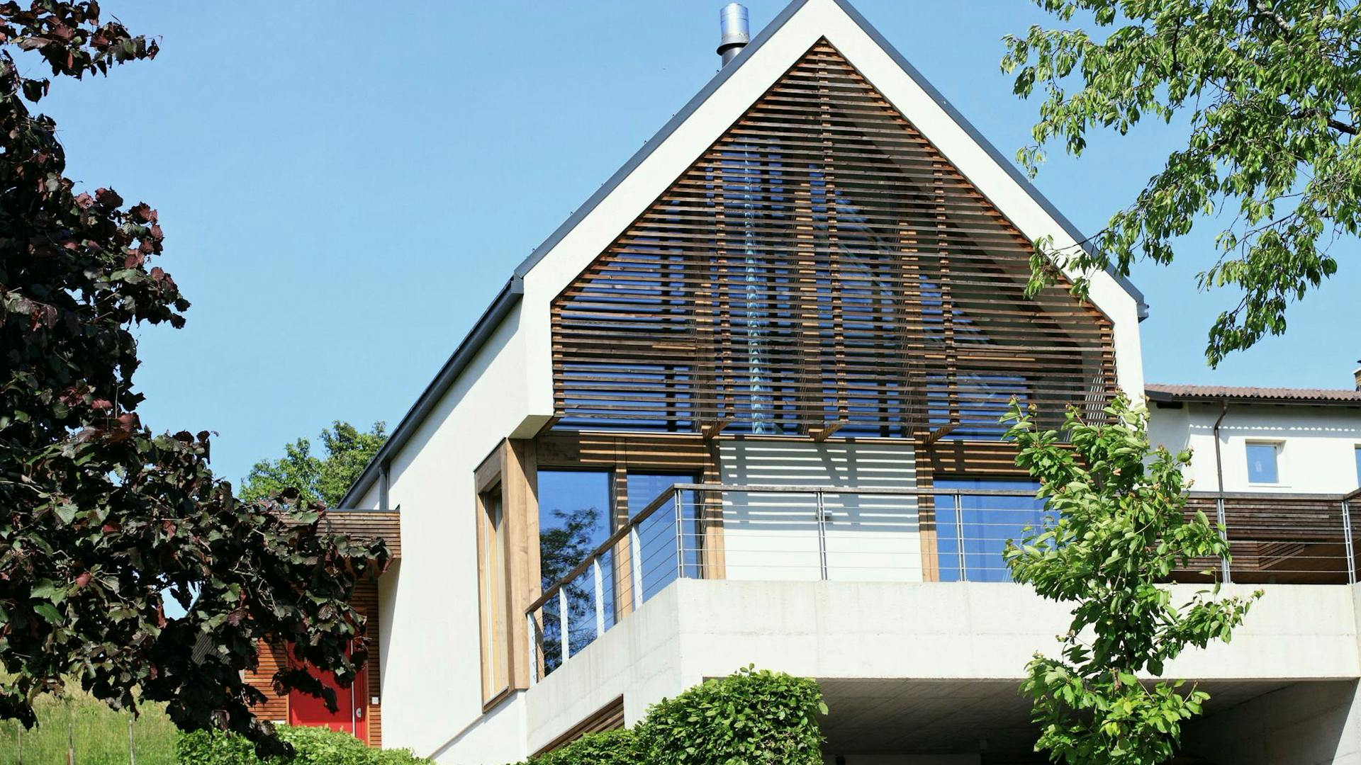 Timber-and-glass house