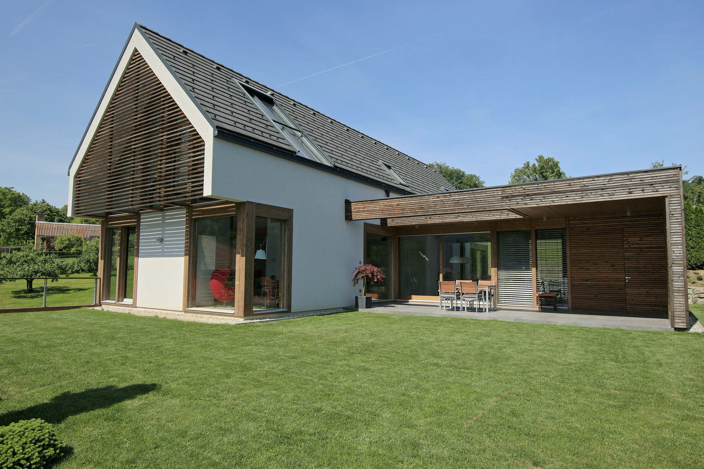 Timber-and-glass house
