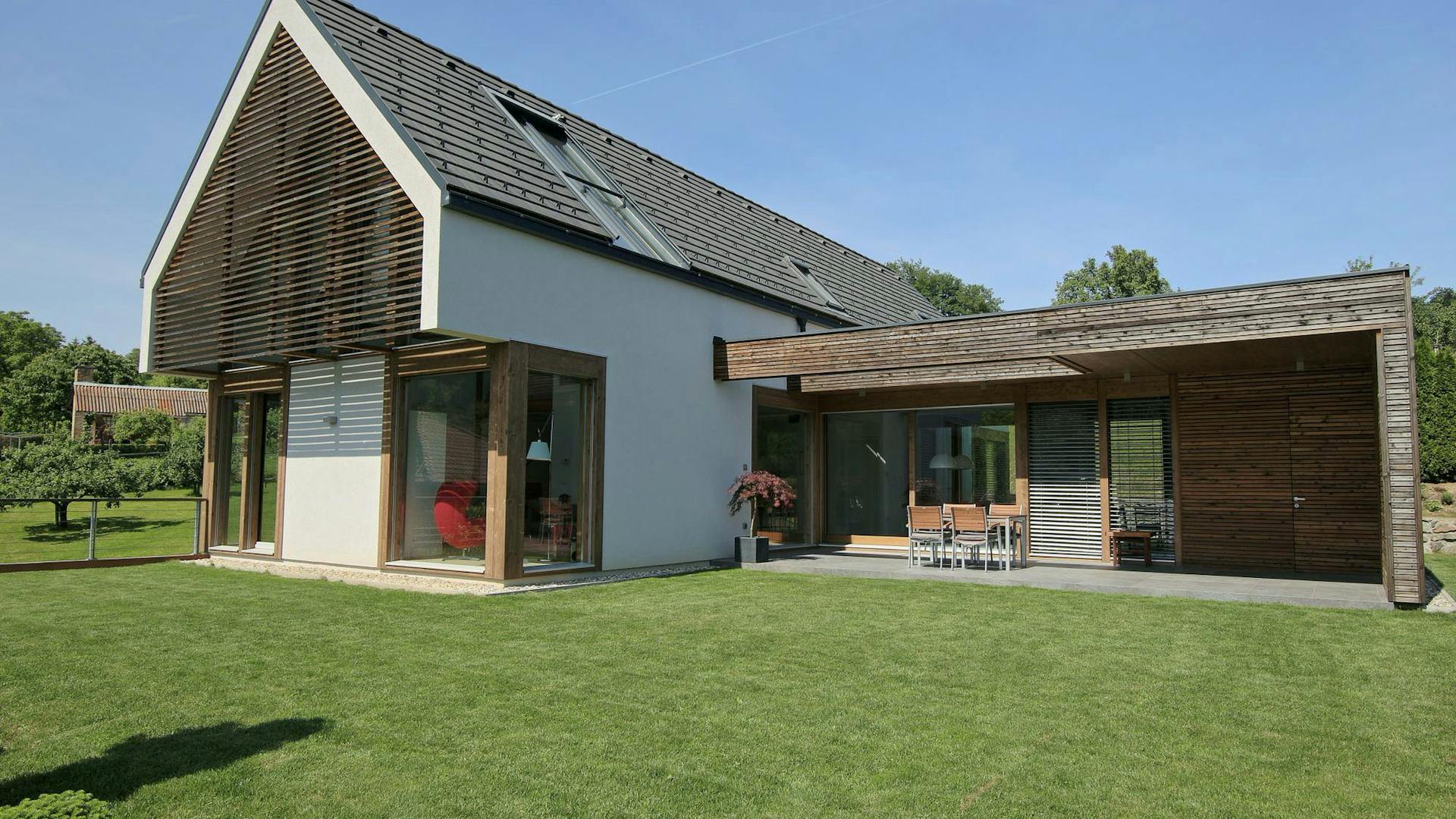 Timber-and-glass house