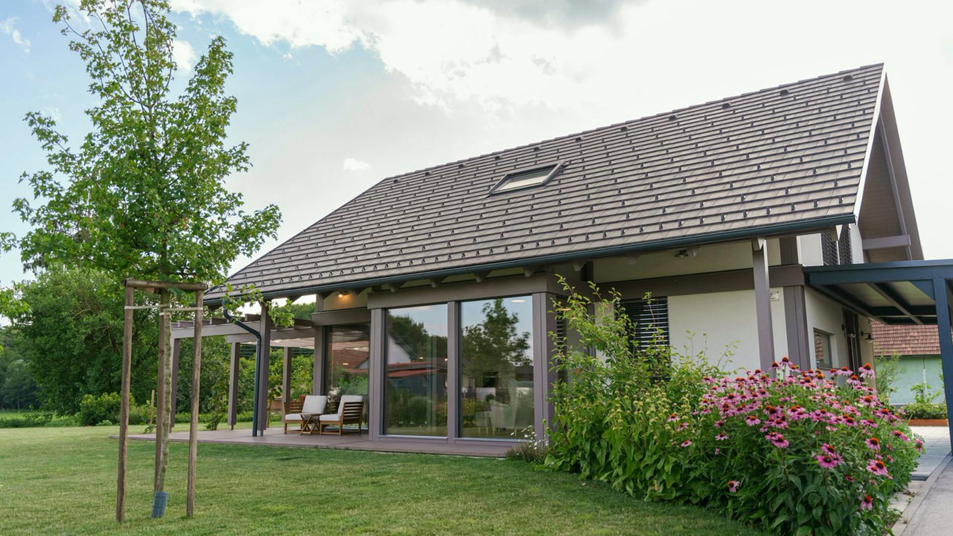 Holz-Glas-Haus