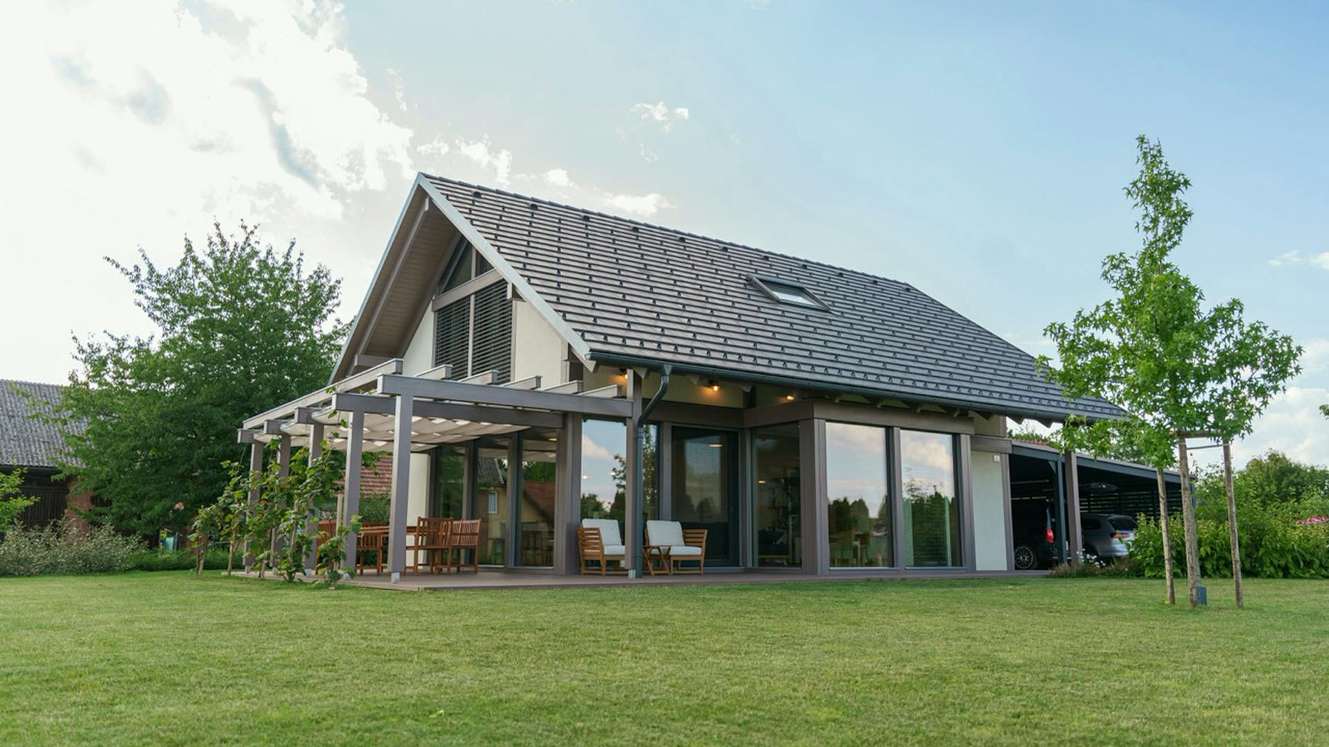Holz-Glas-Haus