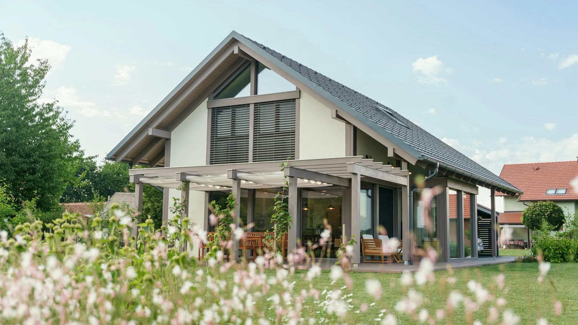 Holz-Glas-Haus