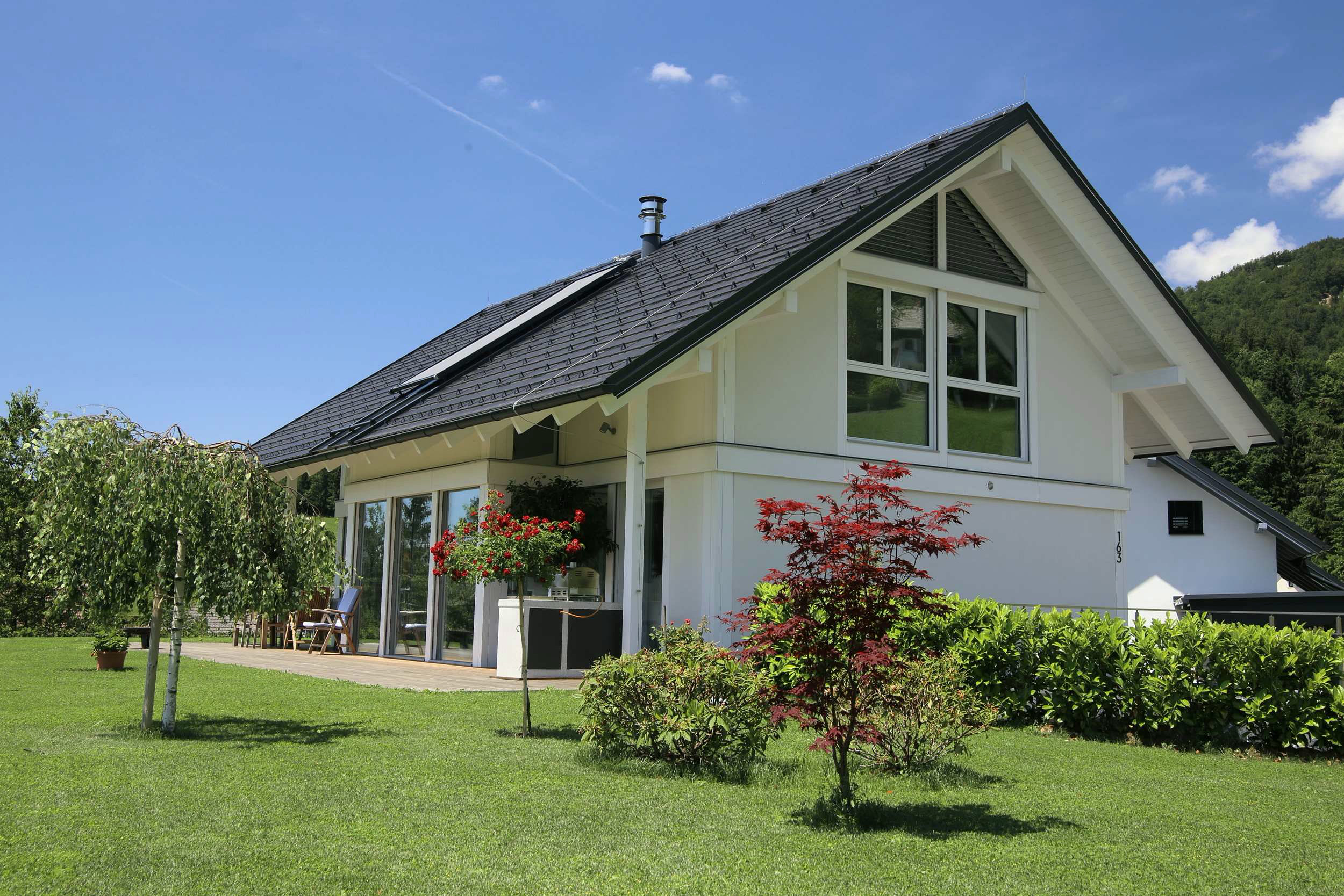 Timber-and-glass house