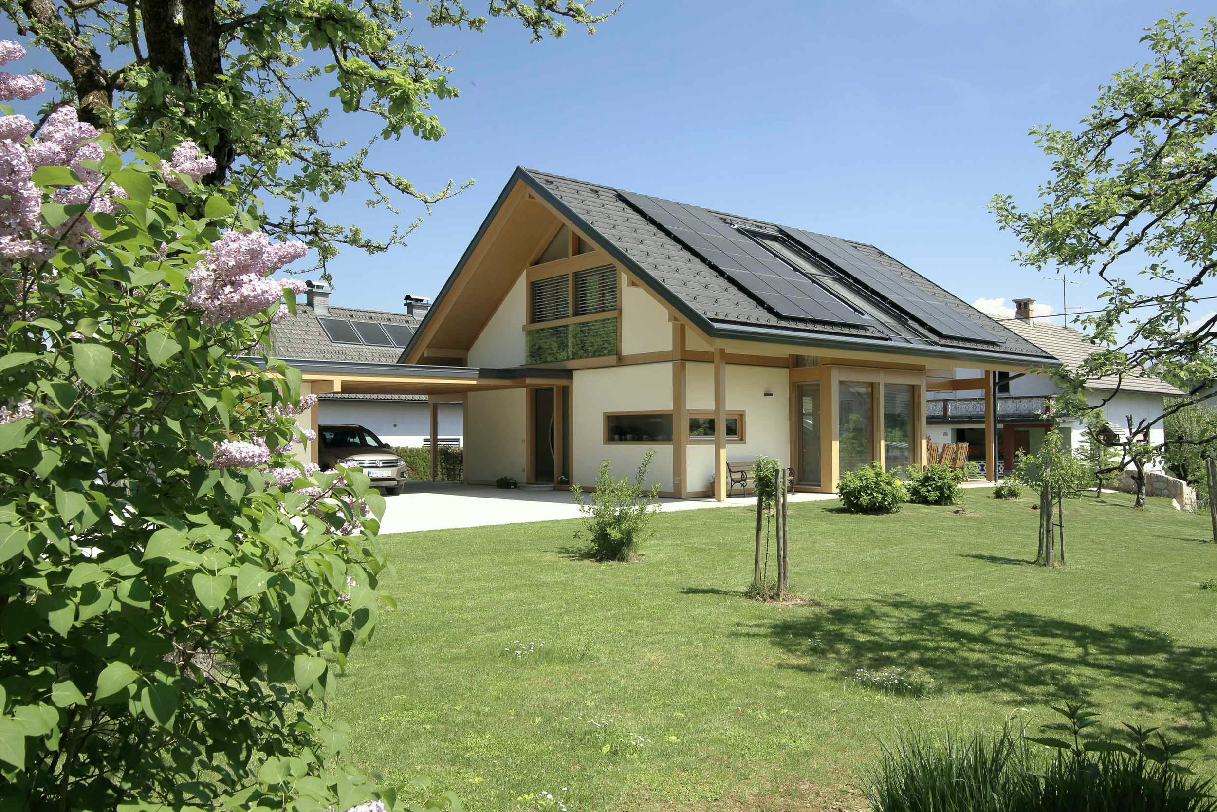 VITA NOVA Classic mit Kamin – Architektur und Außenansicht