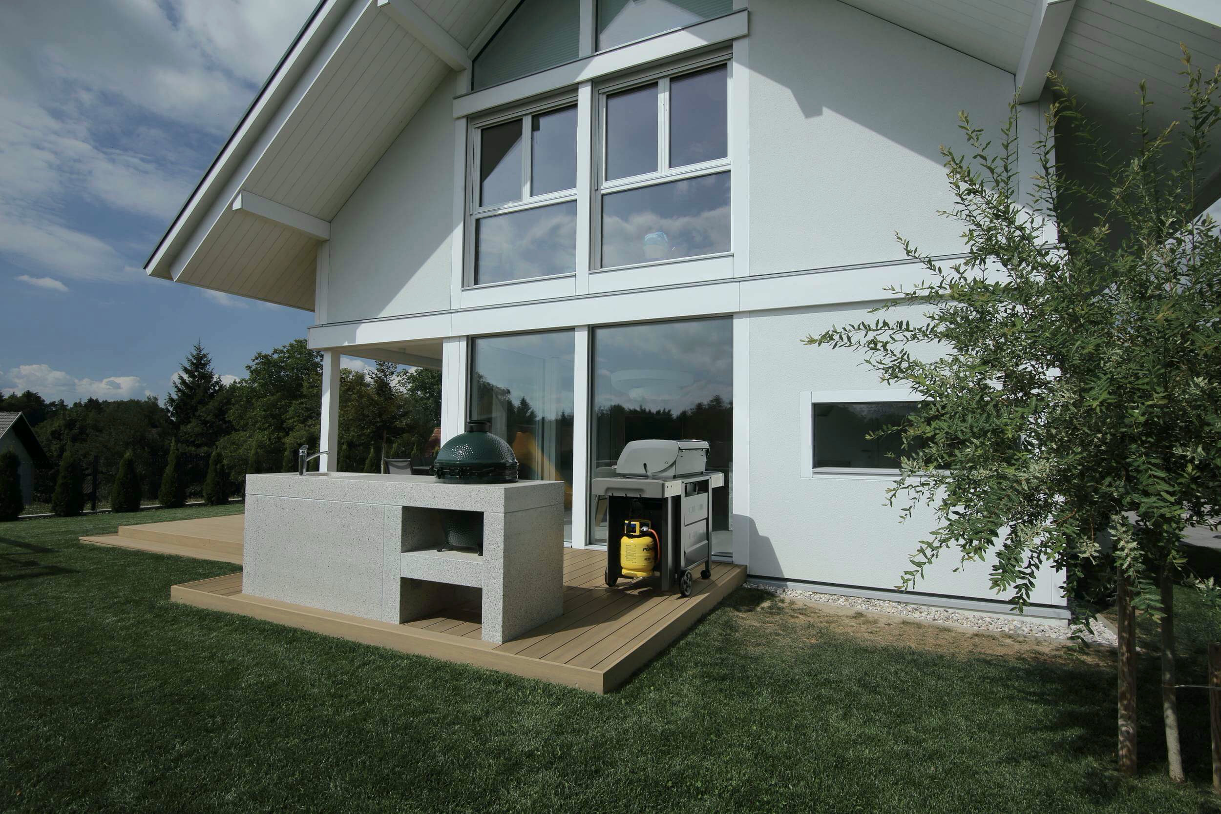 Timber-and-glass house
