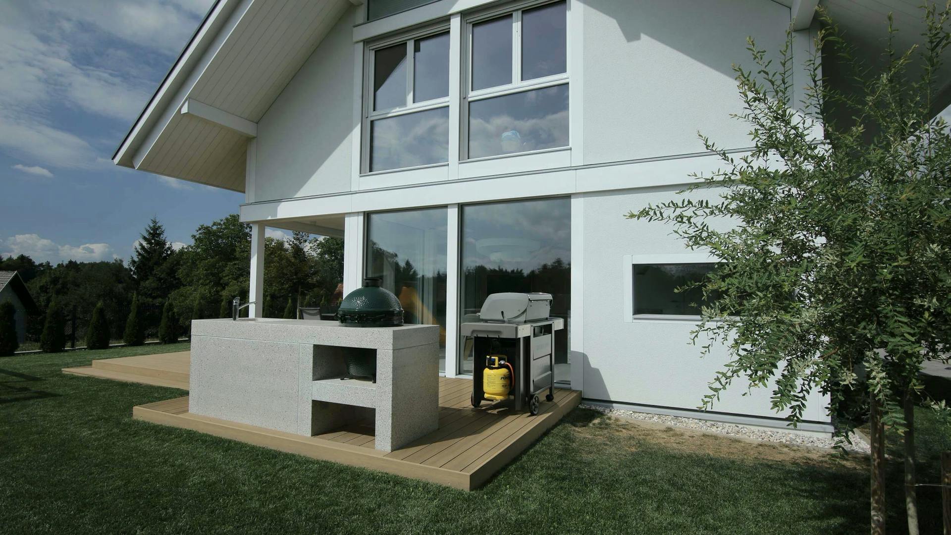 Holz-Glas-Haus