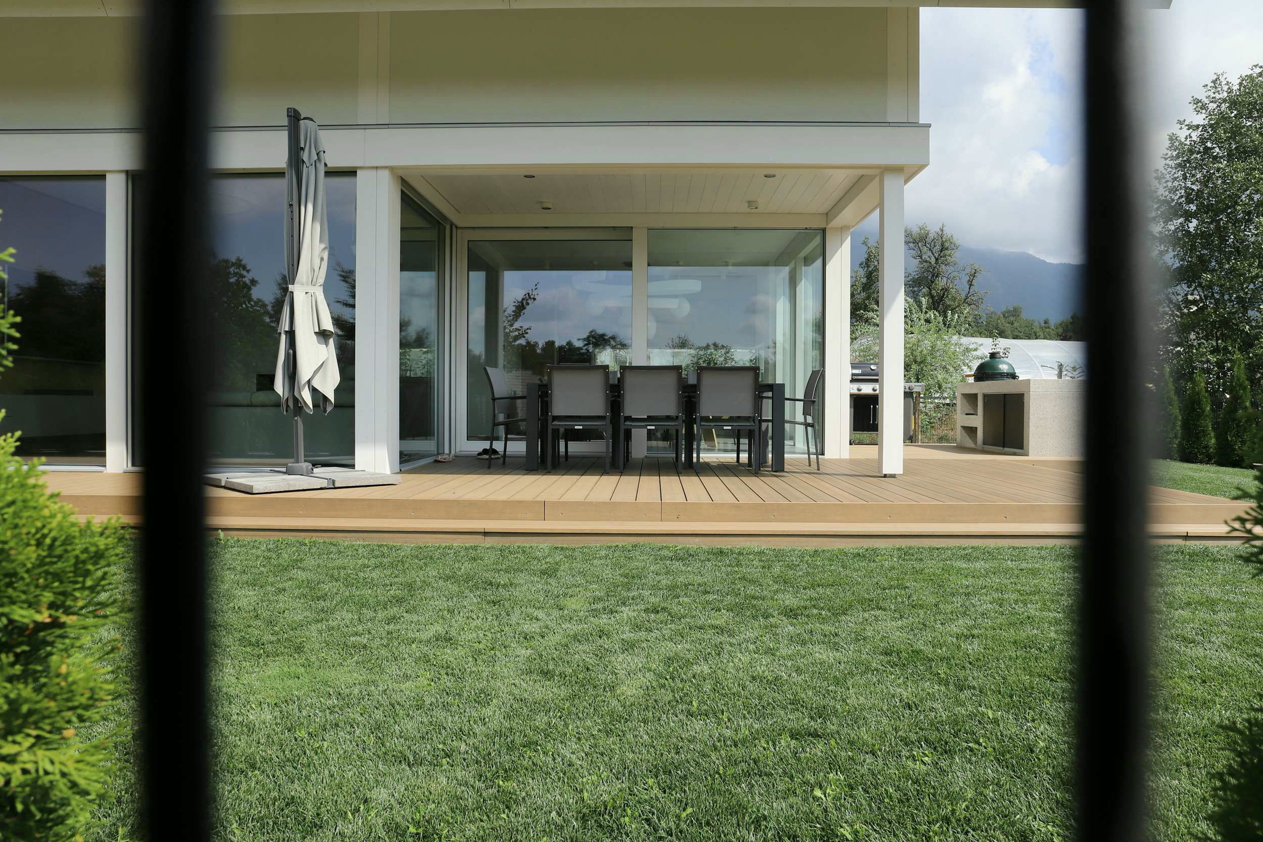 Timber-and-glass house