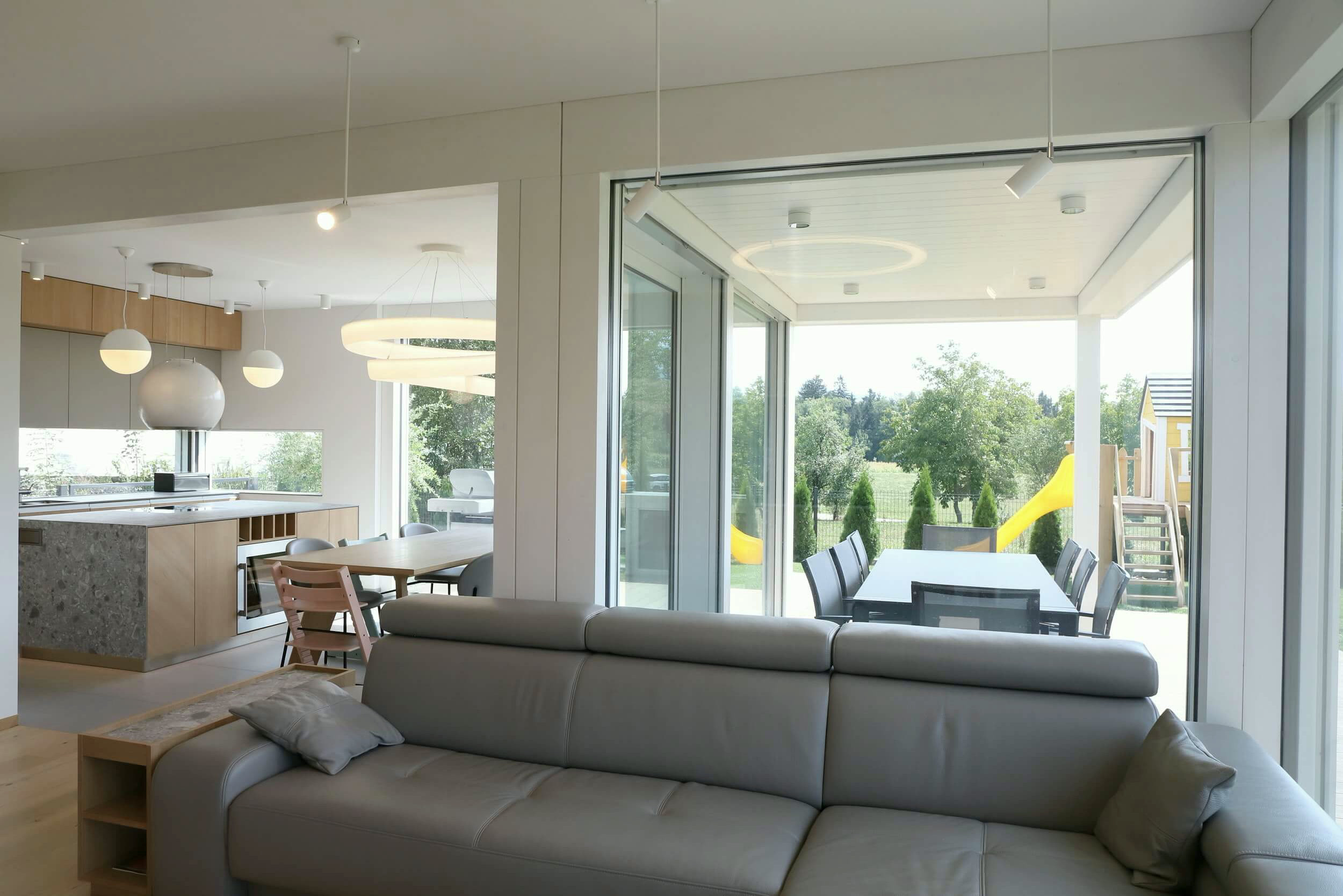 Open-plan living area
