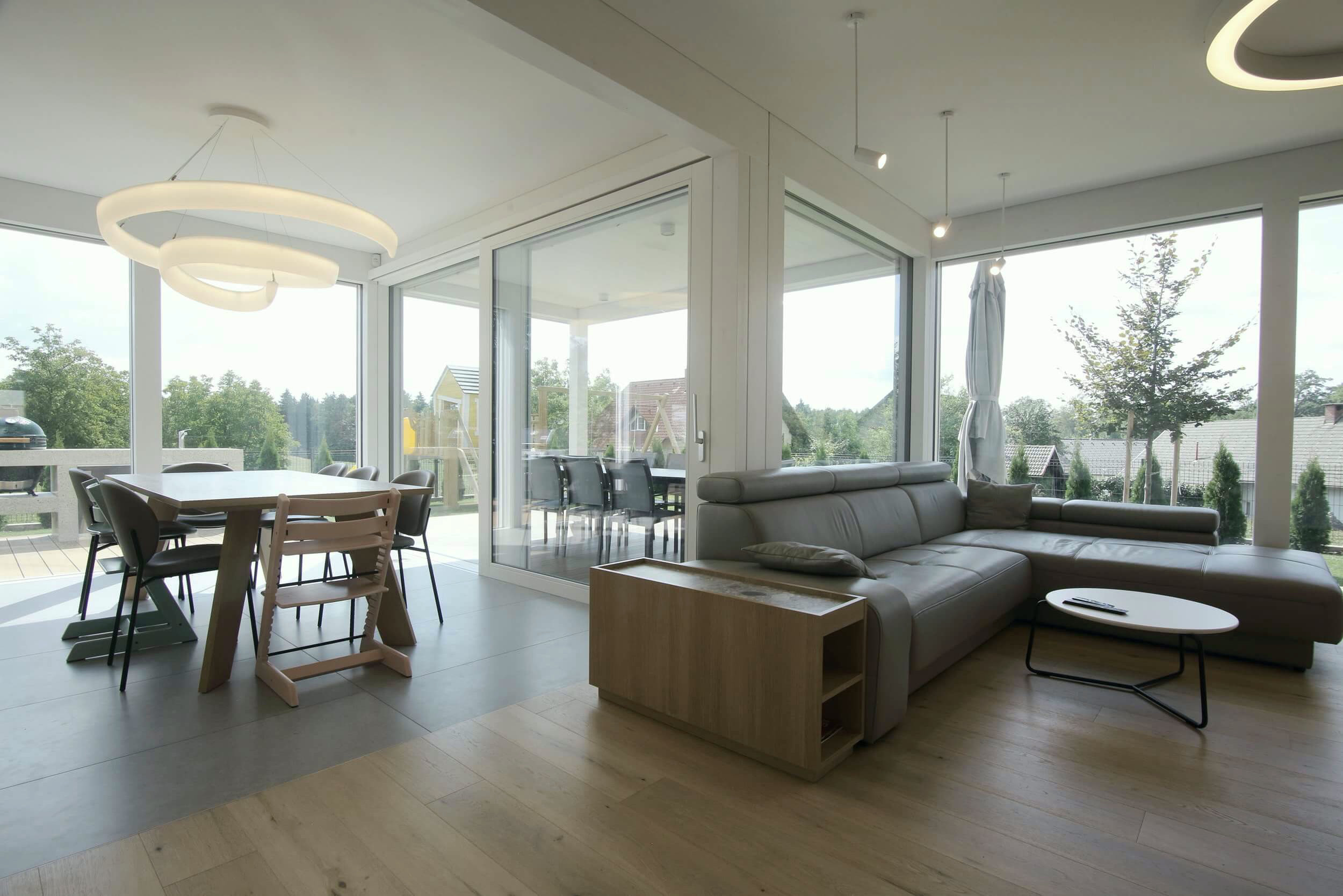 Open-plan living area