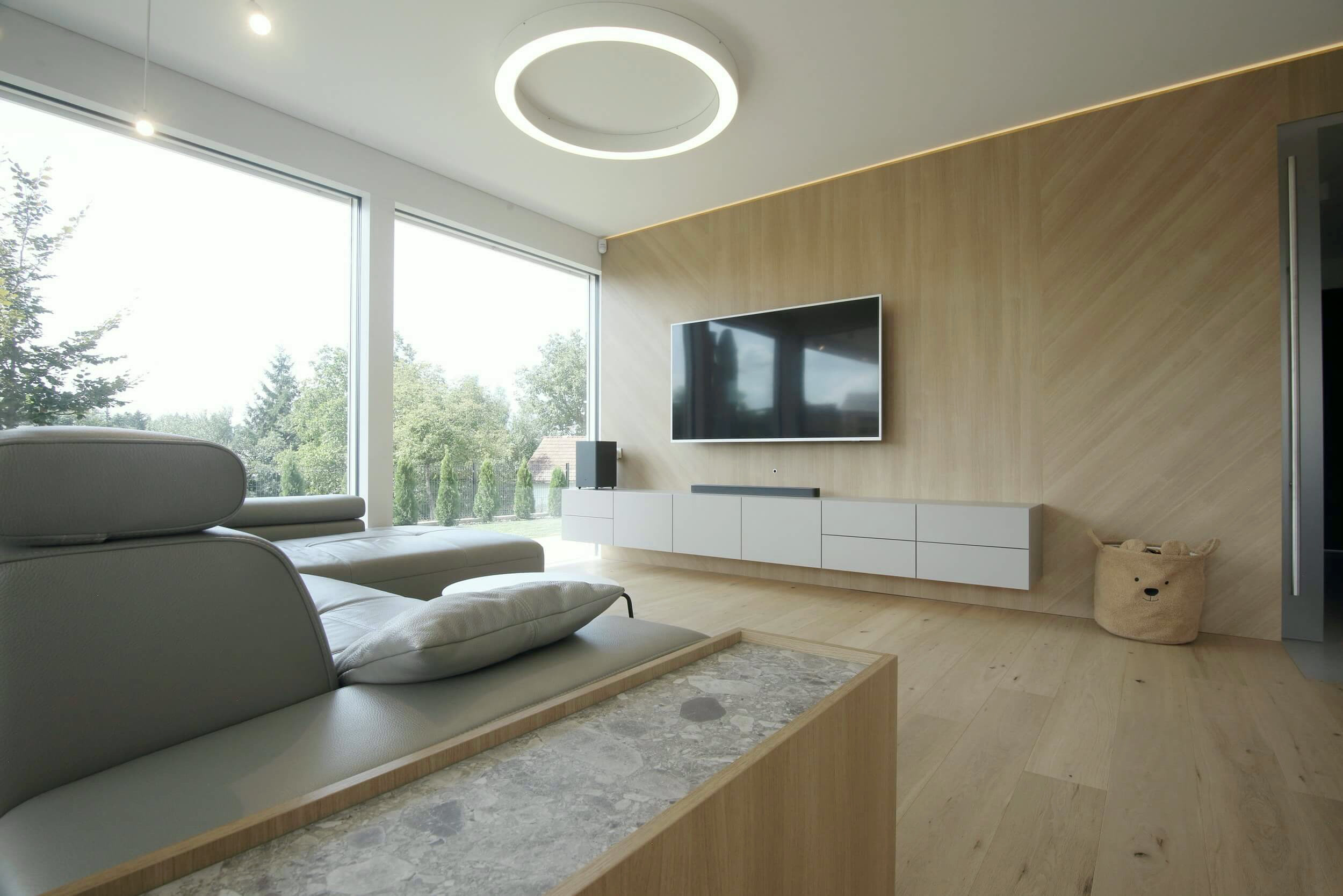Open-plan living area