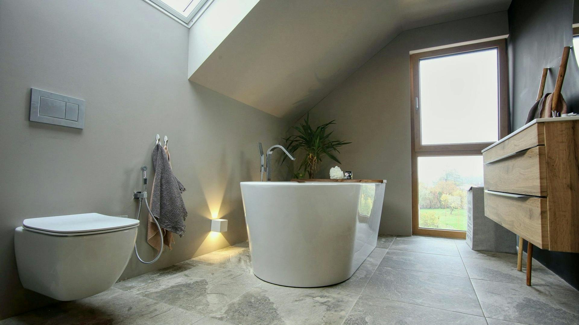 Bathroom with a view