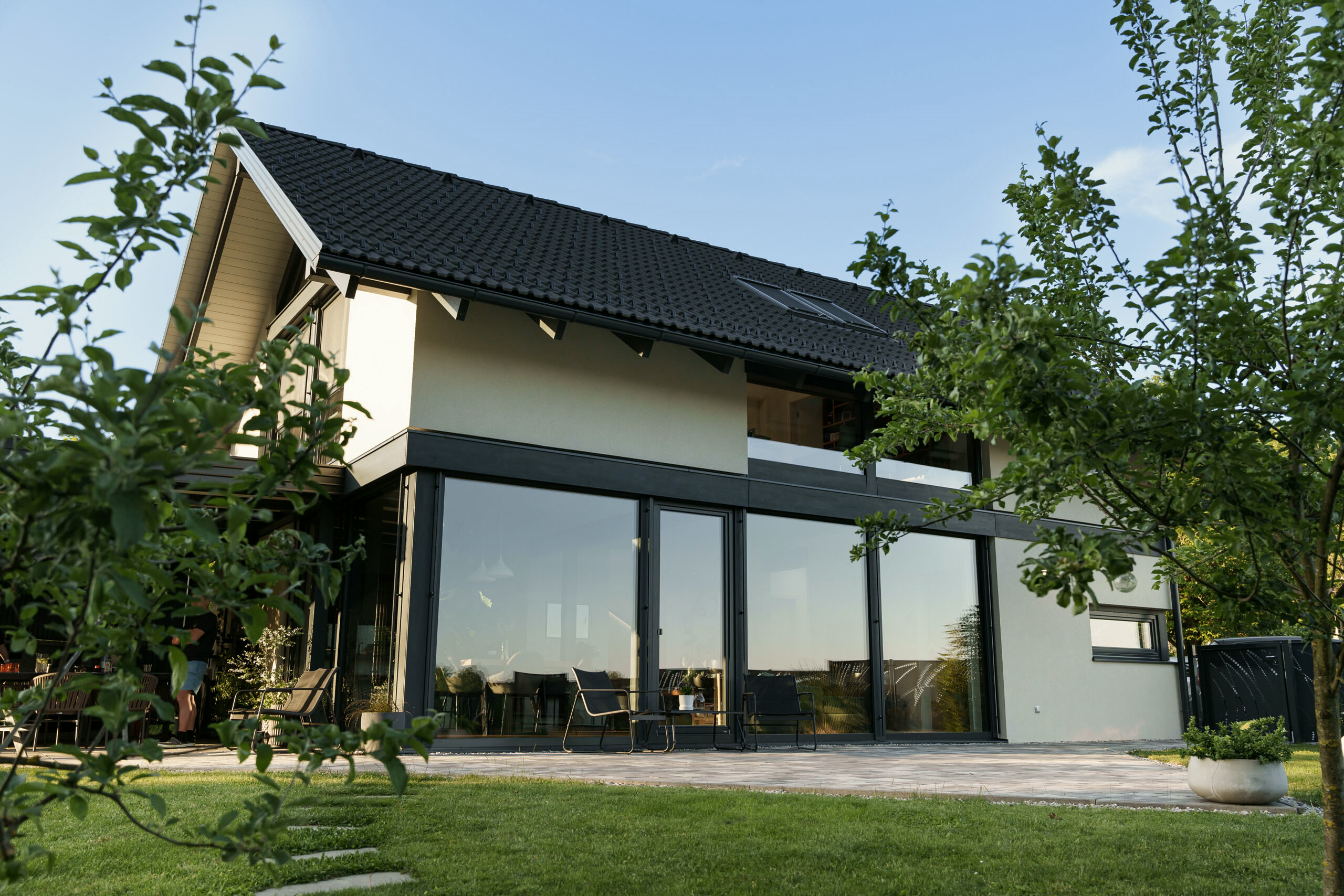 Timber-and-glass house